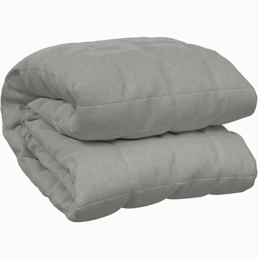 Homgoday Manta con Peso Tela Gris 122x183 cm 5 kg, Manta Ponderada Manta con Peso para aliviar el estrés, Manta Pesada para Adultos, Manta Sofa Invierno