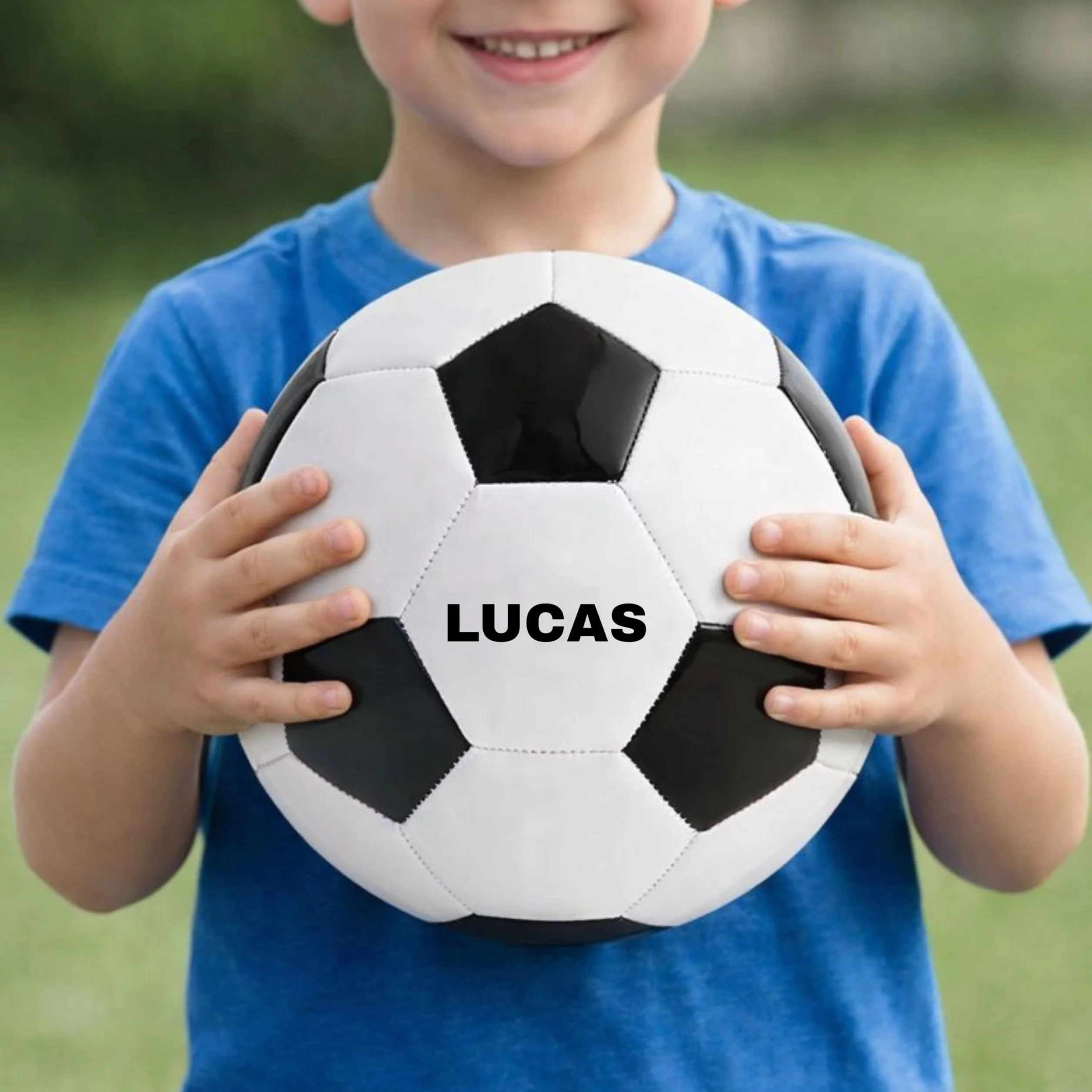 Balón de Fútbol Personalizado Tamaño 5, Polipiel, 21.5cm