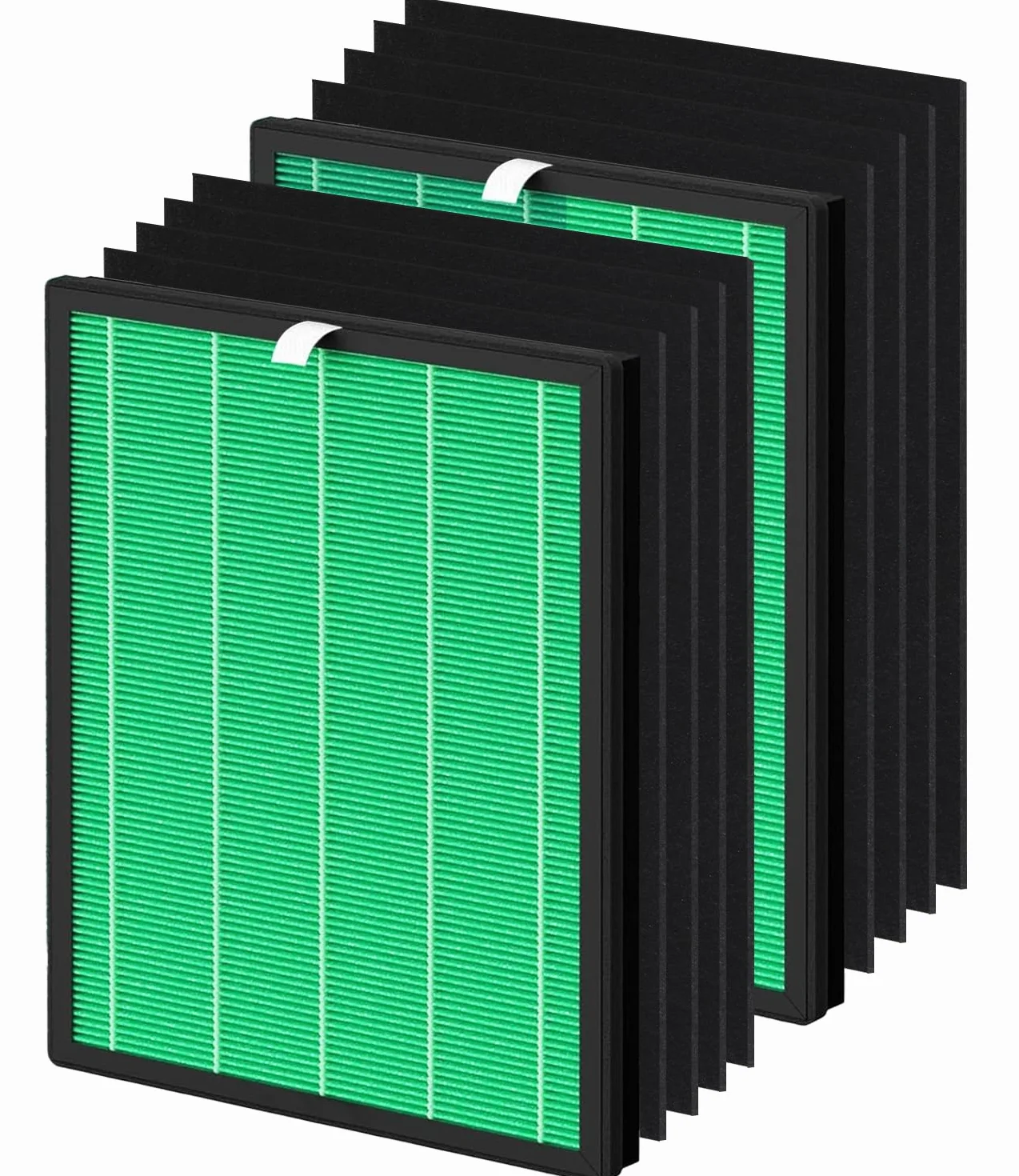 Air Purifier Filter Replacement Kit: 2 filtros HEPA Green True y 8 filtros de carbono activados, compatible con AP-1019C-FP