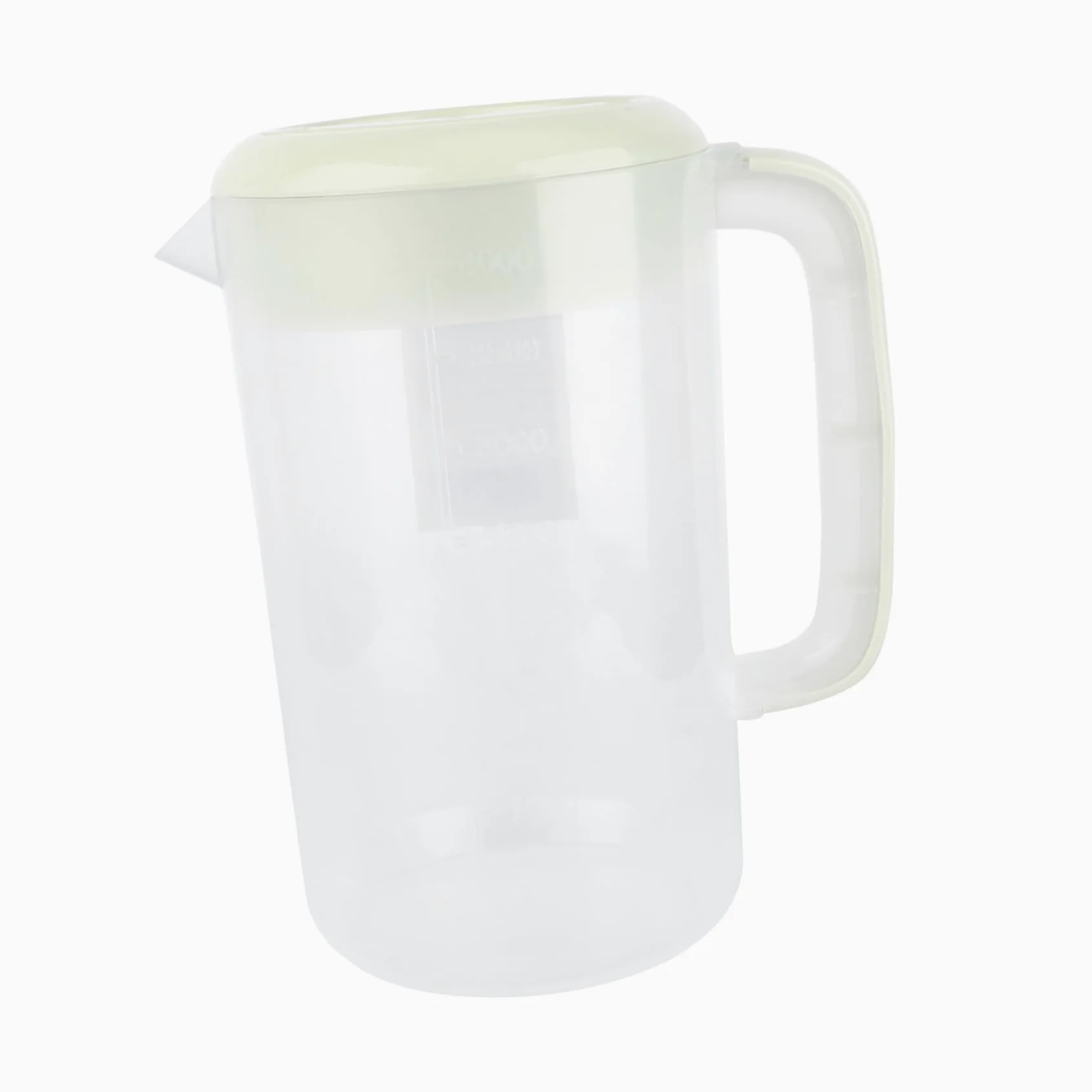 Jarra de Agua Plástica Transparente 4000ml con Mango y Tapa para Bebidas Frías en Casa