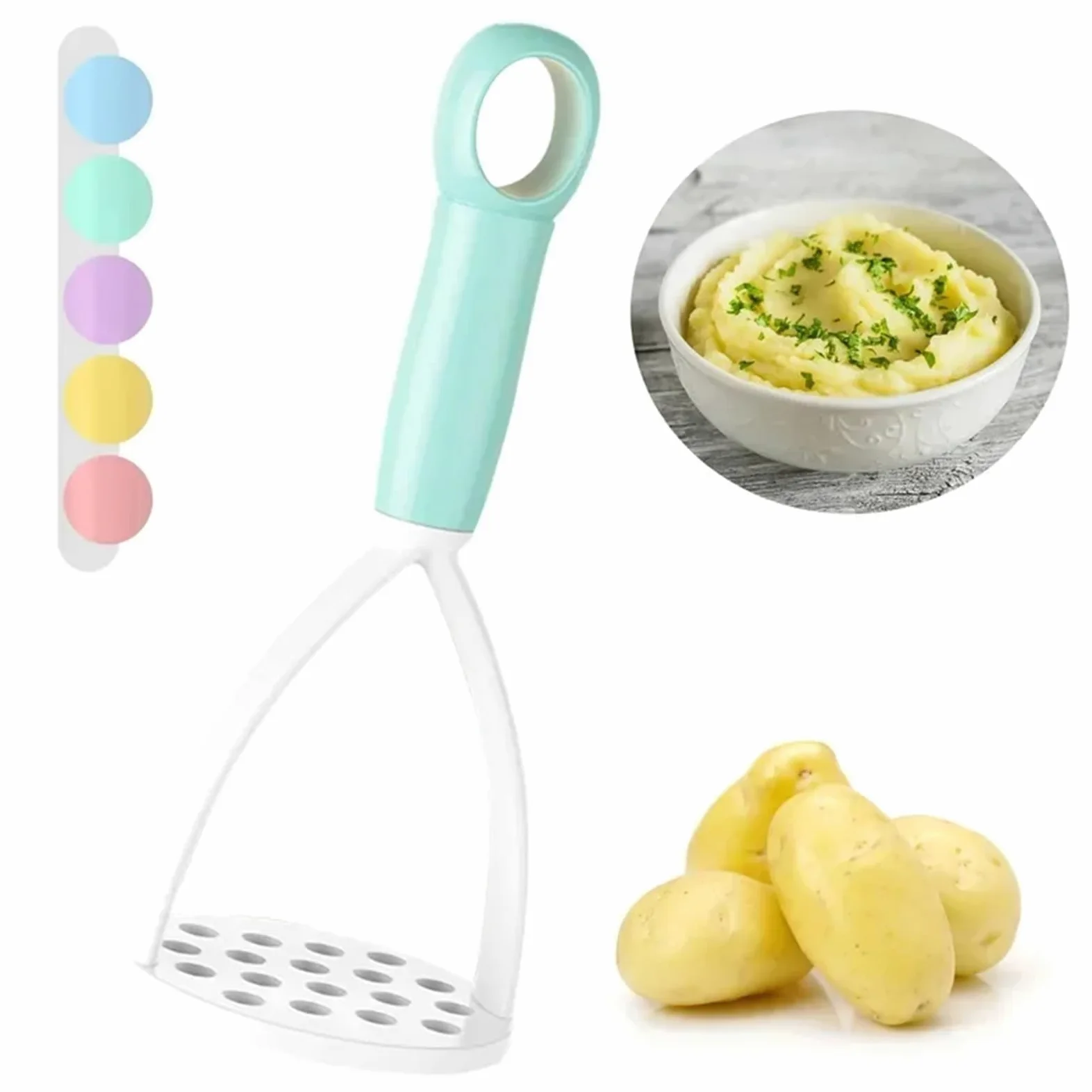 1 prensador de puré Papas, exprimidor, triturador Frutas, Utensilios Cocina(1)