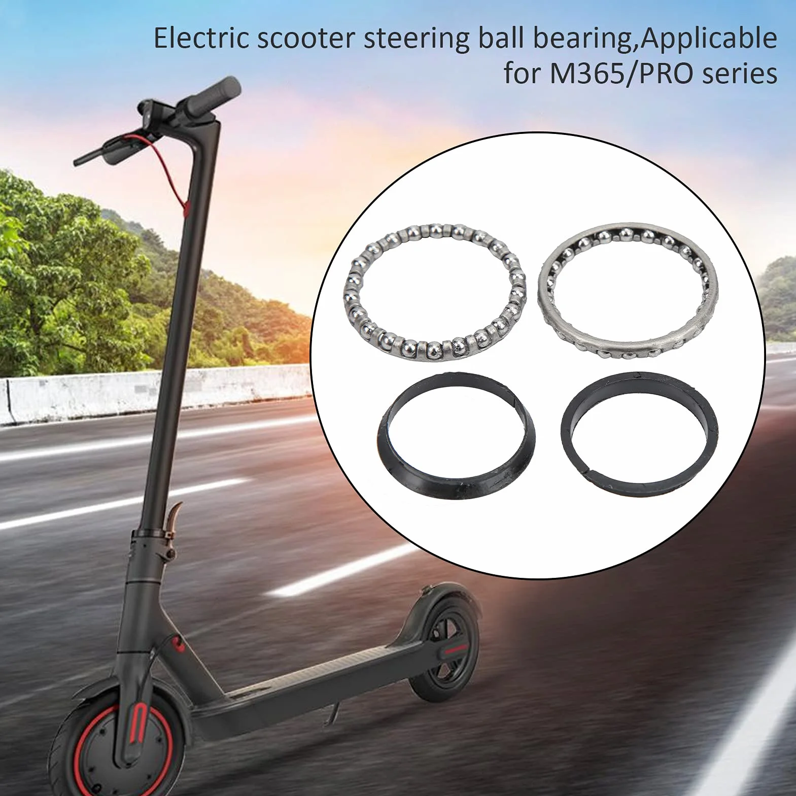 Cojinetes de la Tapa Superior de Auriculares para Scooter Eléctrico M365/Pro