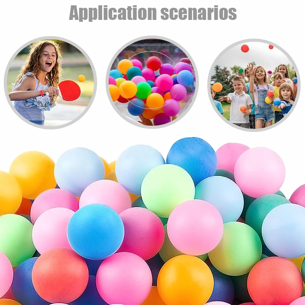 Mizikuu 30 Piezas Pelotas de Ping Pong de Colores 40 mm para Beer Pong Juegos de Fiesta