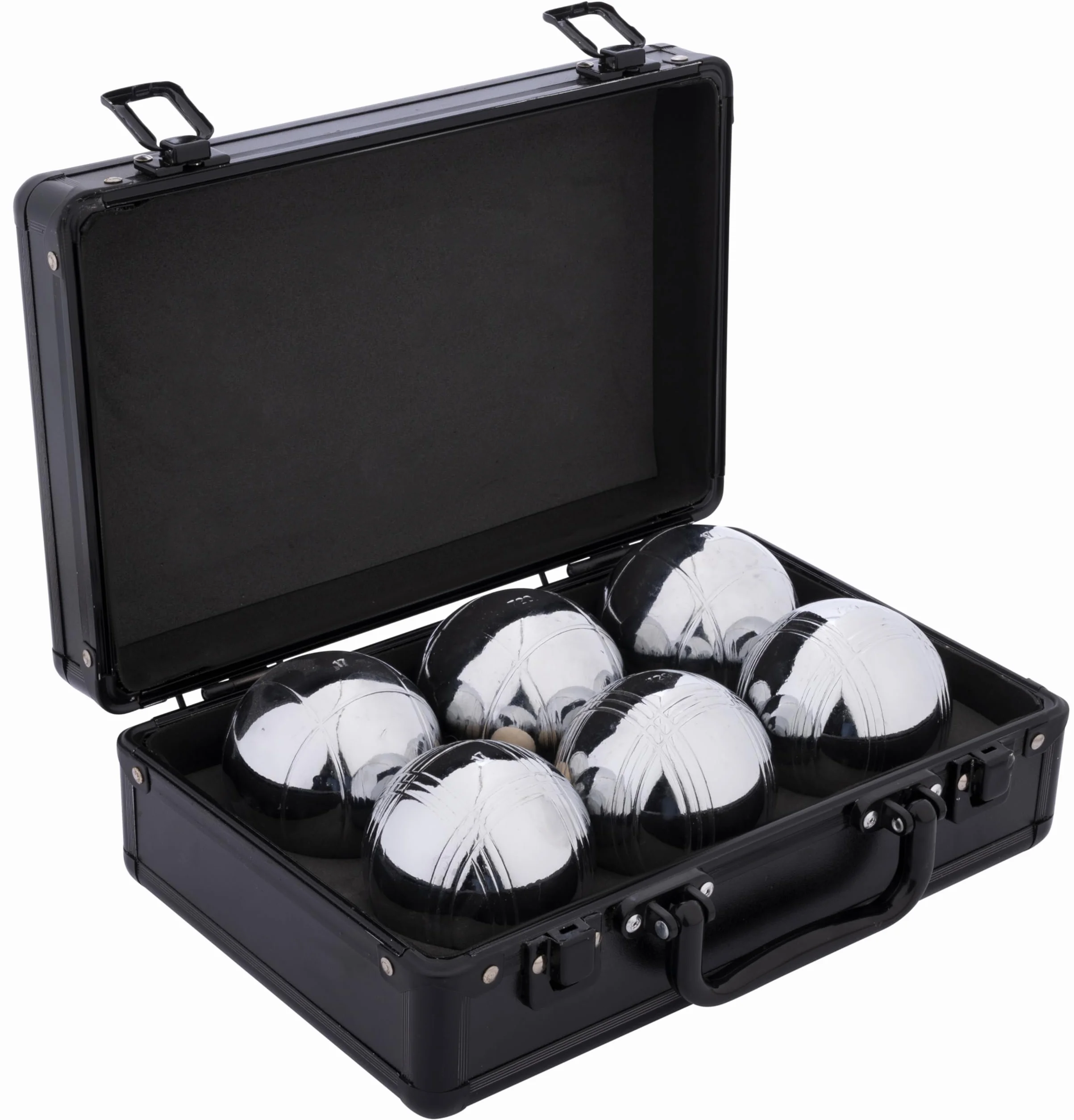Engelhart Set de Petanca Maletín de Aluminio Bolas Metal 74 mm 720 g