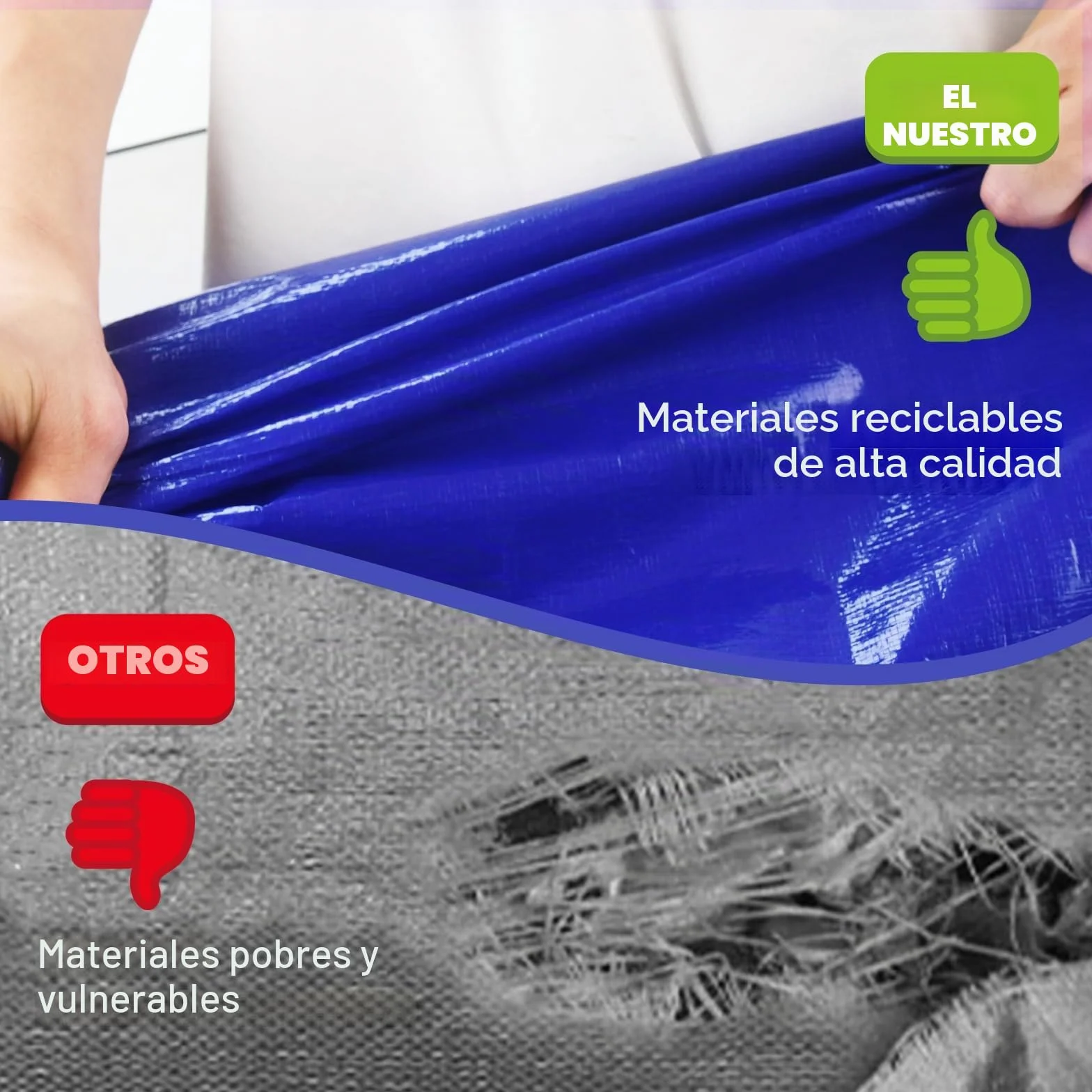 Bolsas de mudanza Pack de 6 bolsas organizadoras con asas de almacenamiento para ahorrar espacio, Bolsas de Almacenamiento - Bolsa Extra Grande para Mudanza y Viaje