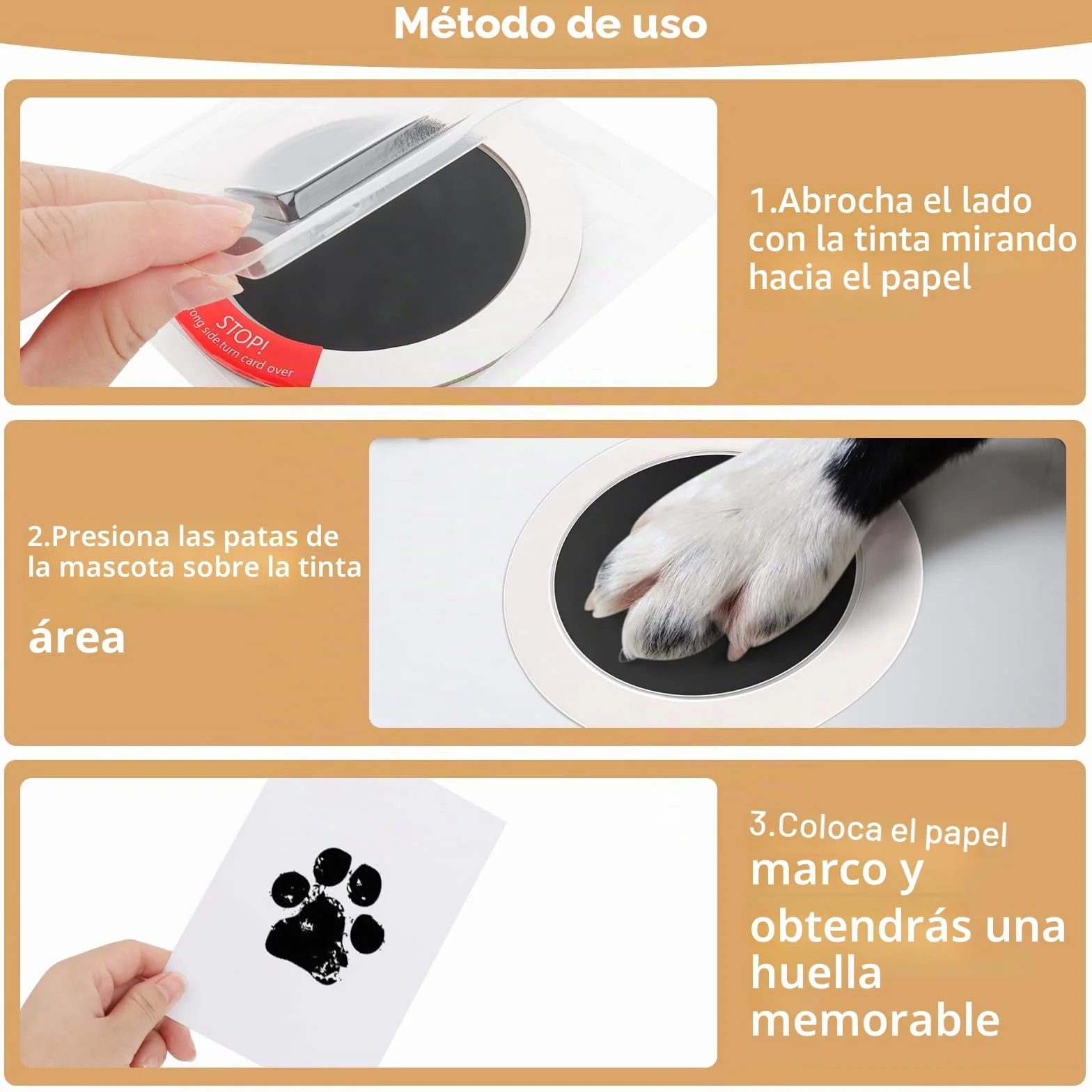8 Piezas Kit Huella del Pie, Kit de Huellas Bebé Pie y Manos Almohadillas de Tinta No Tóxicas, No Tóxicas,No Se Mancha, Regalo de Bautizo o Recuerdo, Kit Huella del Mascota