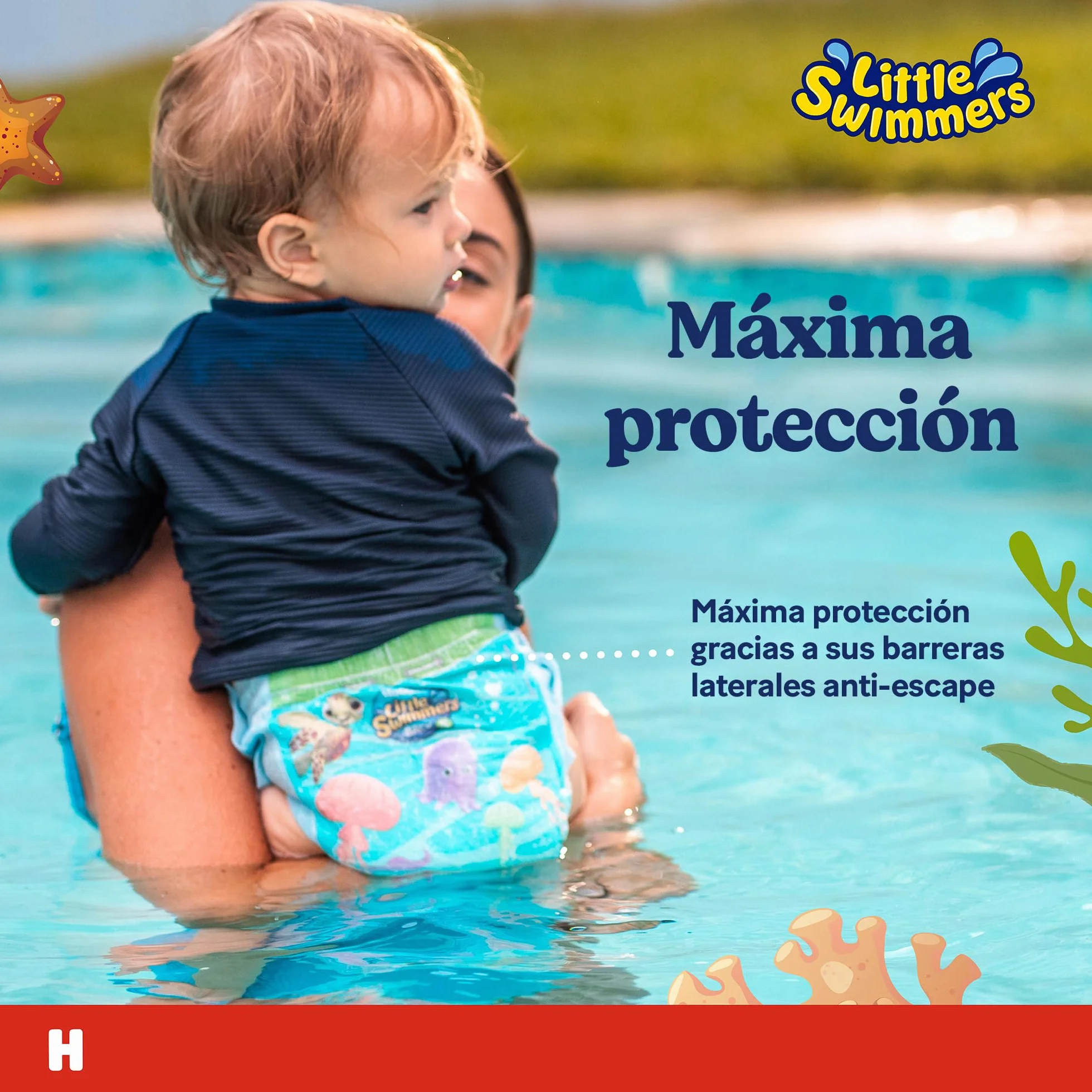 Huggies Little Swimmers Pañales Bañadores para Bebé Talla 3-4, 20 Unidades