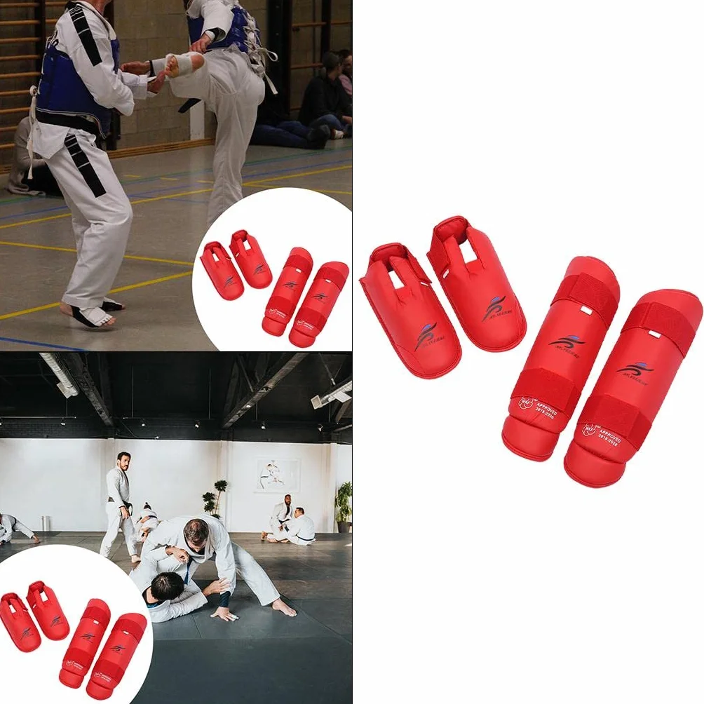 Harilla Strike Shin Guards Almohadillas para Piernas Kick Pads Soporte Kickboxing