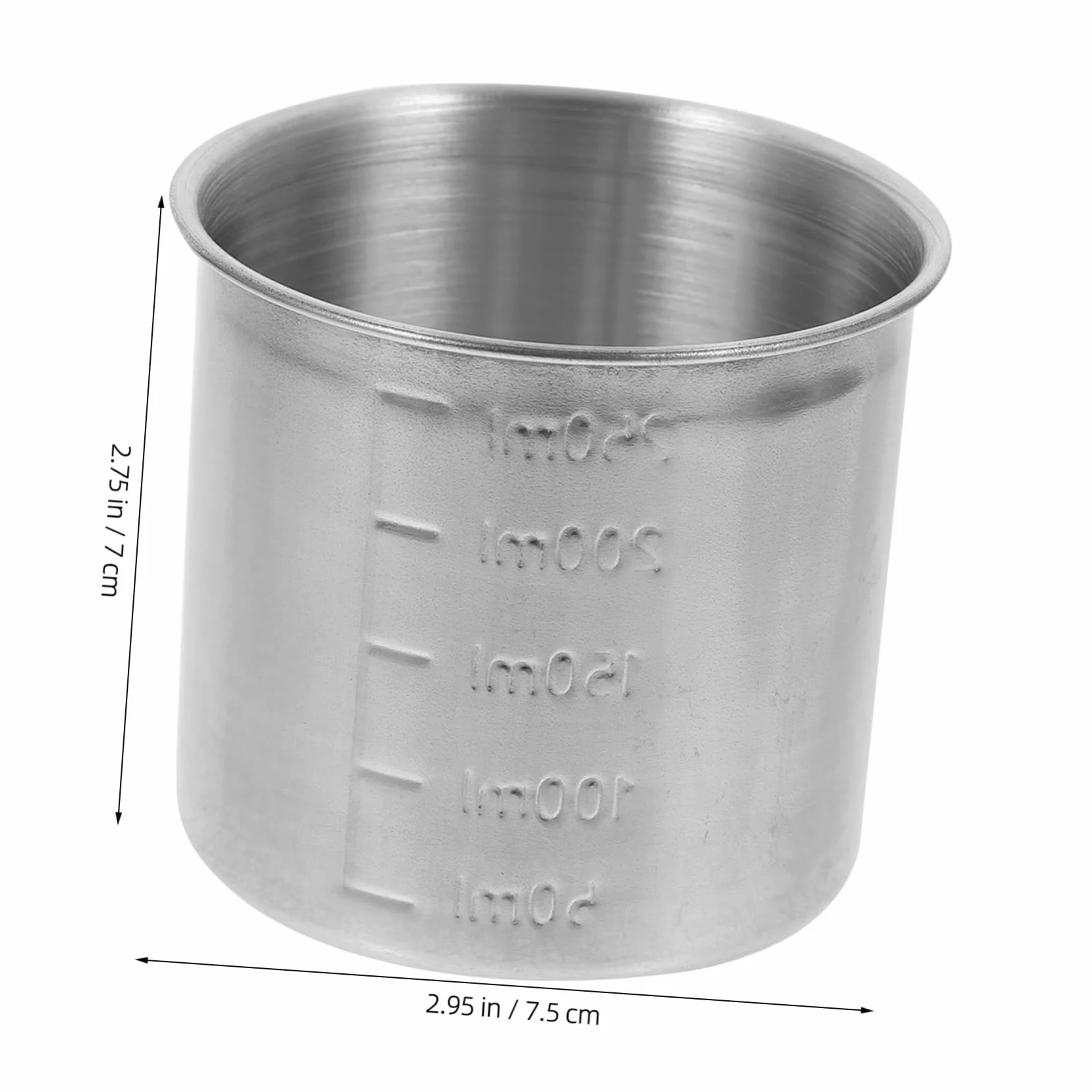 3piezas Vaso Medidor De Inoxidable Con Doble Recipiente De Almacenamiento Multifuncional Para Cocina Contenedor Para Ingredientes Con Precisamente