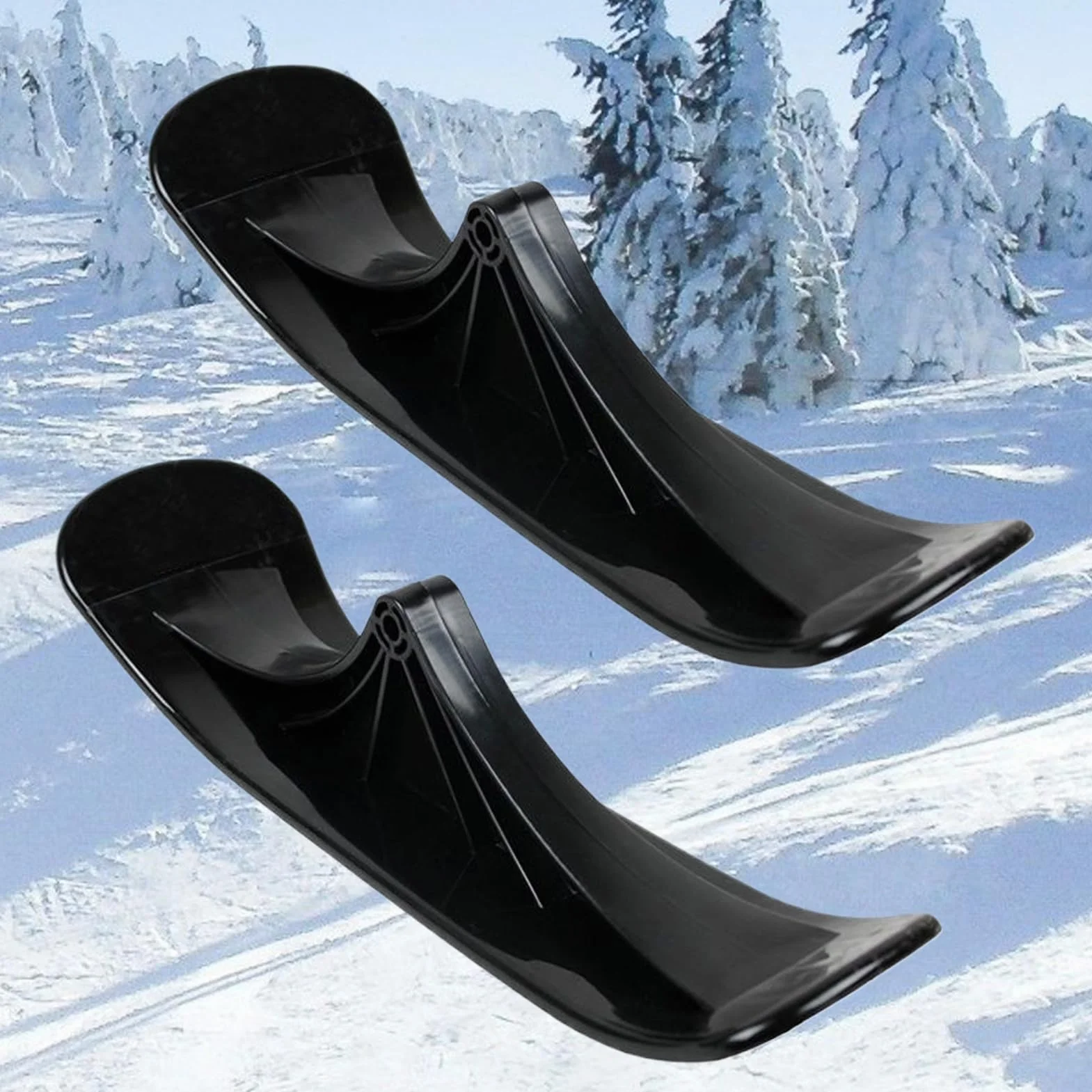 Kit de Conversión para Trineo, 1 Par Accesorios Deportes Invierno - Scooter Nieve Trineo Esquí