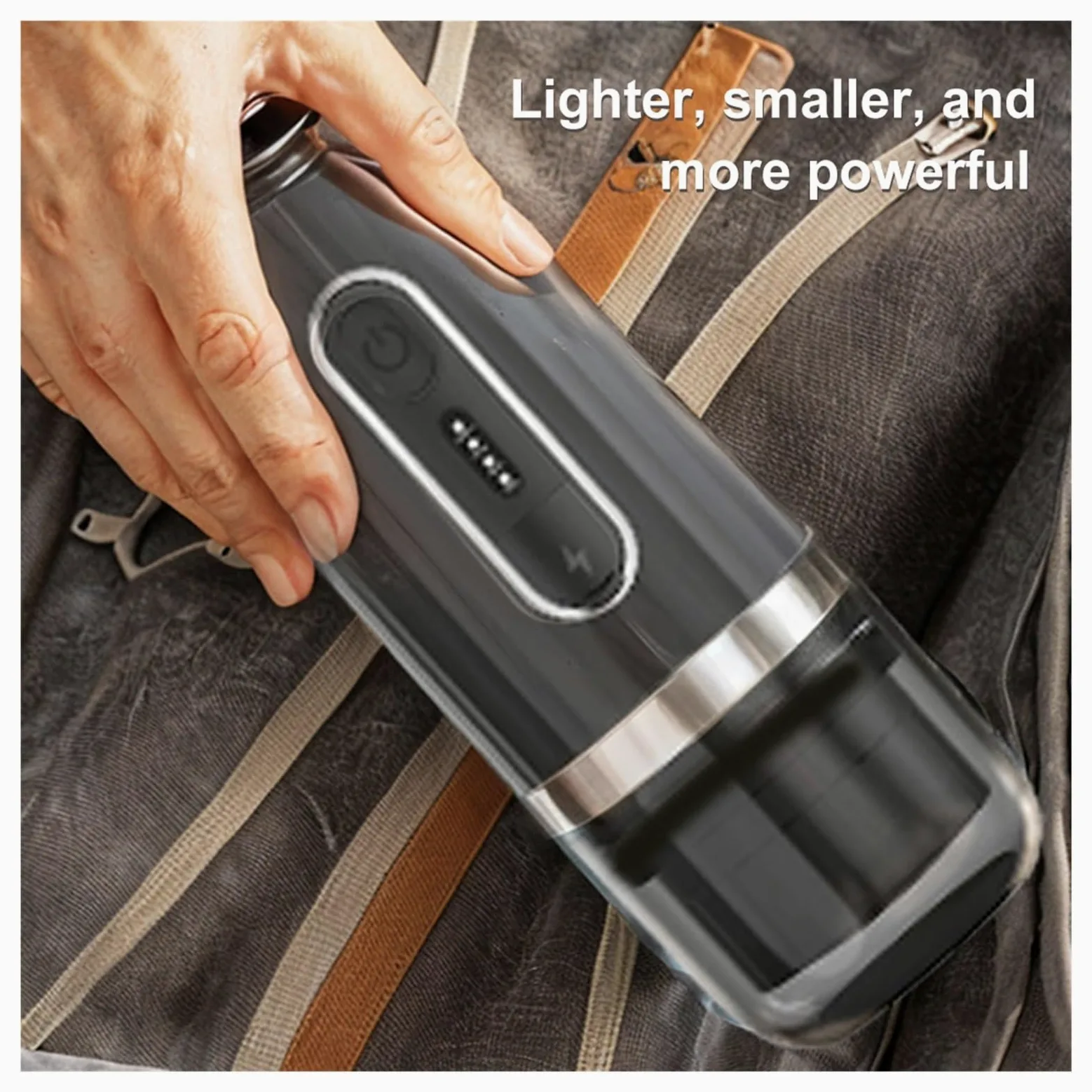 EDEDE Cafetera Portatil, Cafetera portátil con calefacción inalámbrica, Compatible con cápsulas y café molido, 3 en 1, for Viajes de Acampada para Viajes Camp