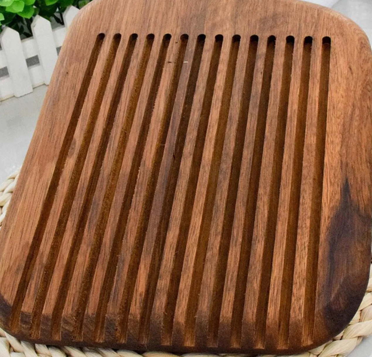 Tabla de cortar pan con recogedor de migas grande de 39 x 22,5 x 2 cm, tabla de pan para rebanadas perfectas, tabla de cortar de bambú para panes, fácil limpieza y almacenamiento