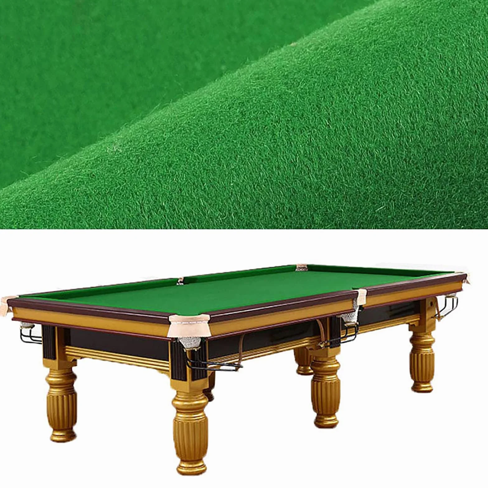 Fieltro profesional para mesa de billar Snooker 7' 8' 9' con tira de tela acolchada