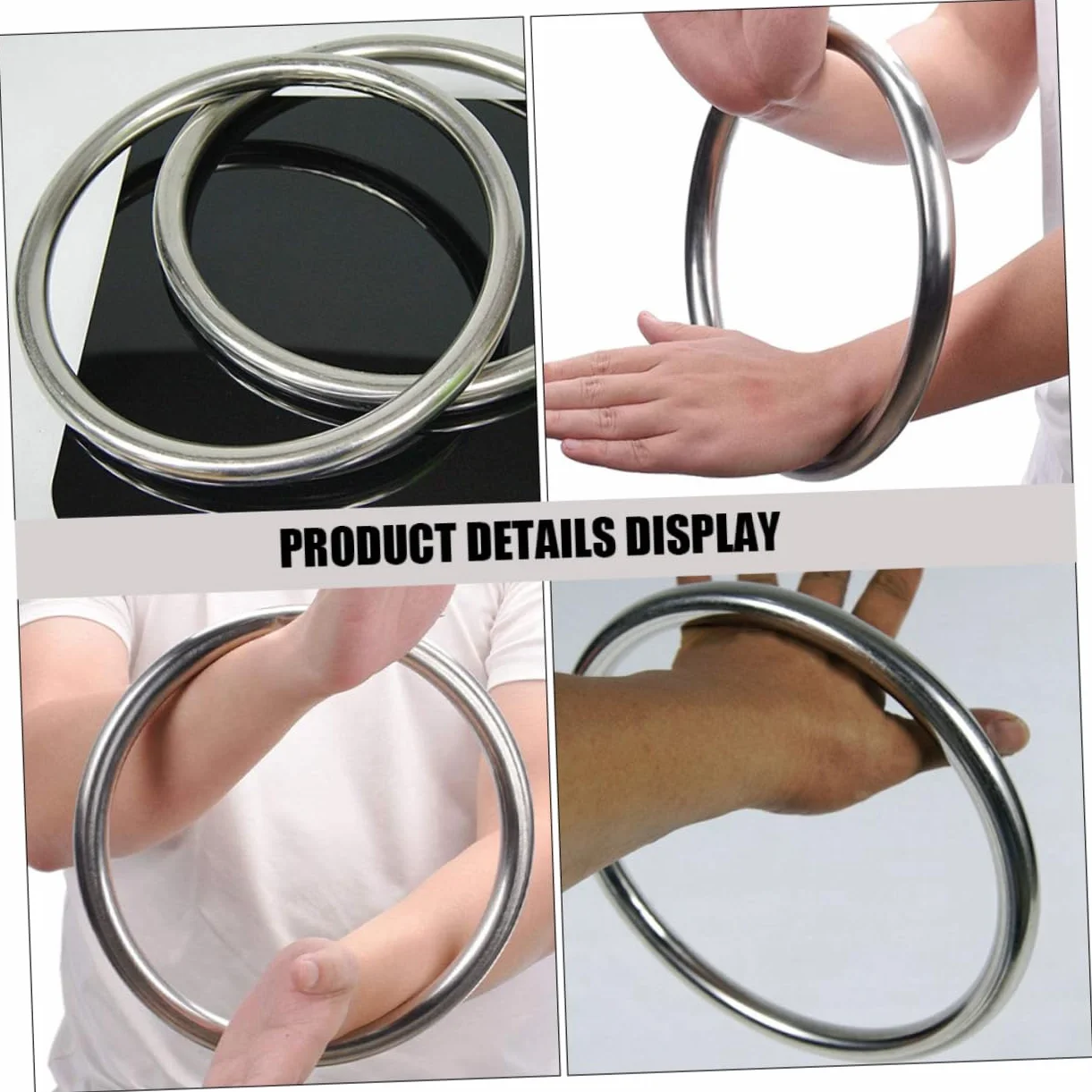 BESPORTBLE Anillo de Acero Inoxidable Wing Chun Circulo de Entrenamiento para Artes Marciales
