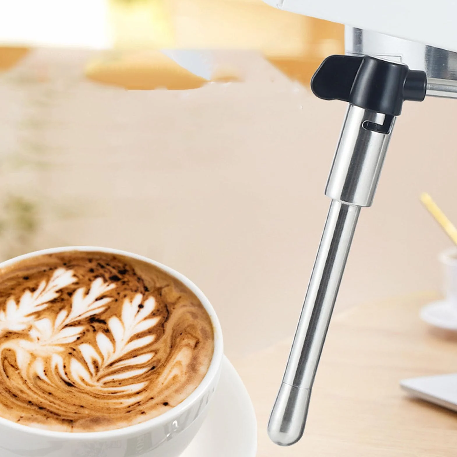 Aramox Varita de Vapor y Boquilla Mejorada Reemplazo de Acero Inoxidable para Máquina de Café EC685