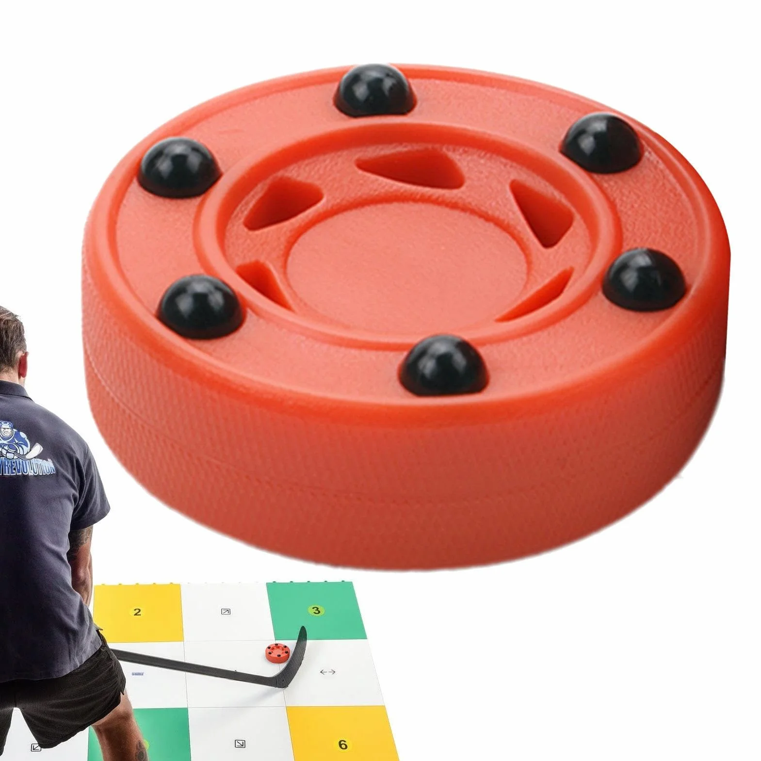 Puck Street Hockey Training Puck Profesional Duradero Alto Rendimiento Juegos Práctica Interior Exterior