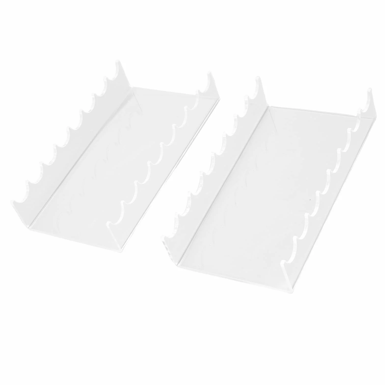 Porta Brochas de Maquillaje 2 Piezas, Organizador Horizontal Acrílico Transparente para Brochas de Maquillaje Pinceles de Pintura, Soporte de Secado y Almacenamiento Acces