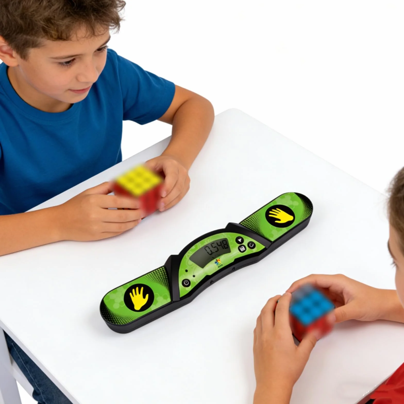 Temporizador de velocidad para cubo control táctil profesional con pantalla y efecto de sonido de voz cálculo automático para competición (negro)