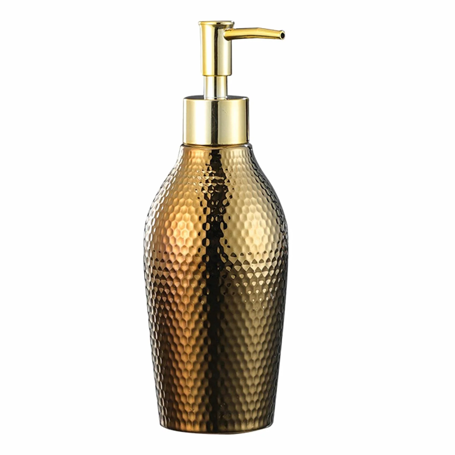 Juego de accesorios de baño con copa dorada