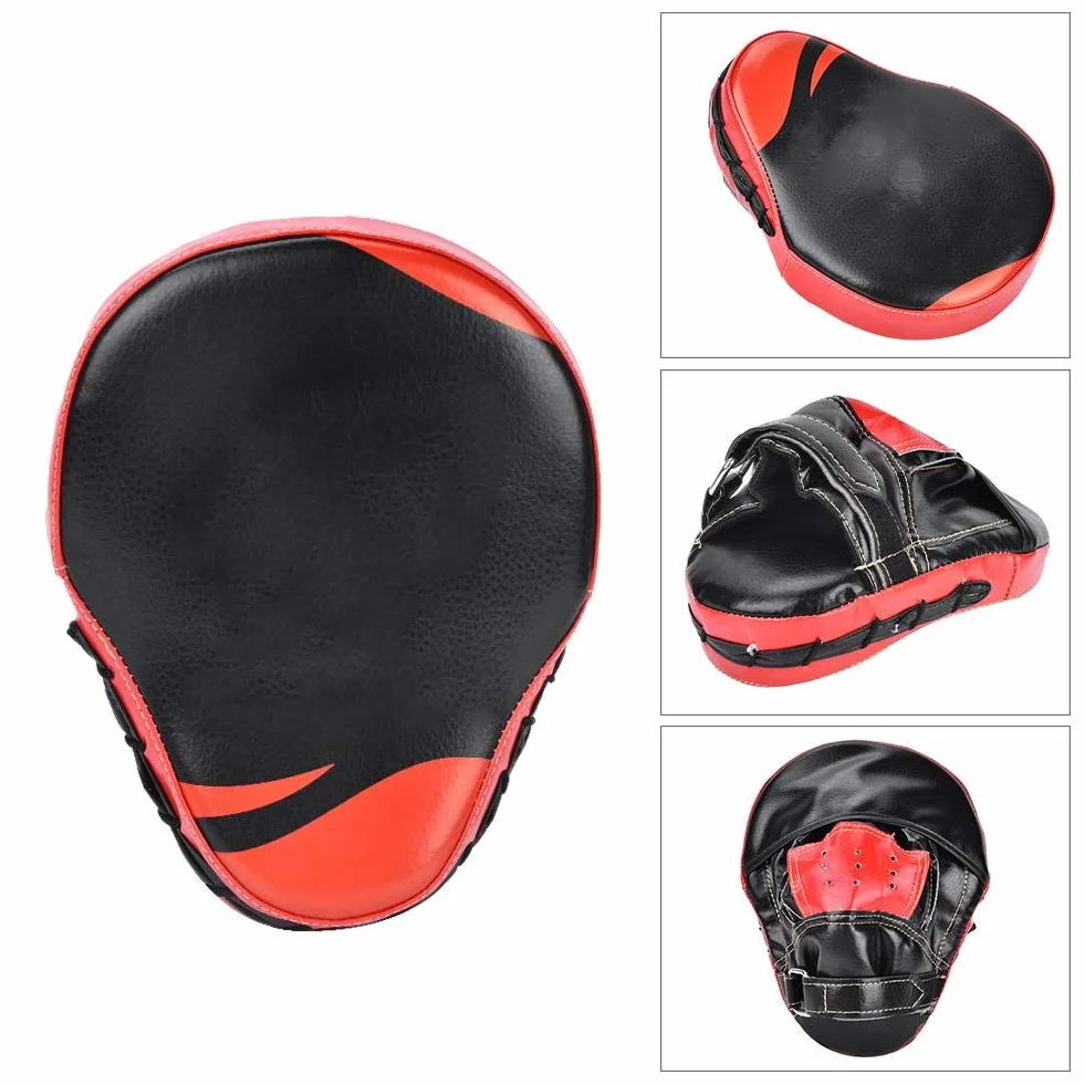 Almohadilla de Mano, manopla de Boxeo, Cuero PU + Espuma para Entrenamiento, Gimnasio, Boxeo tailandés