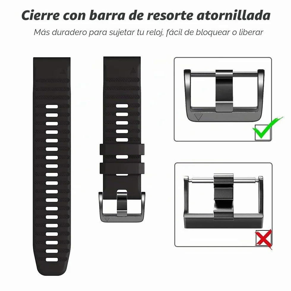 Correa para Garmin Fenix 7/6/5/6 Pro/7 Pro/5 Plus, Quickfit 22mm, Forerunner 965/955/935, Nylon Correa para Epix Gen 2, Quatix 7/6/5 Negro