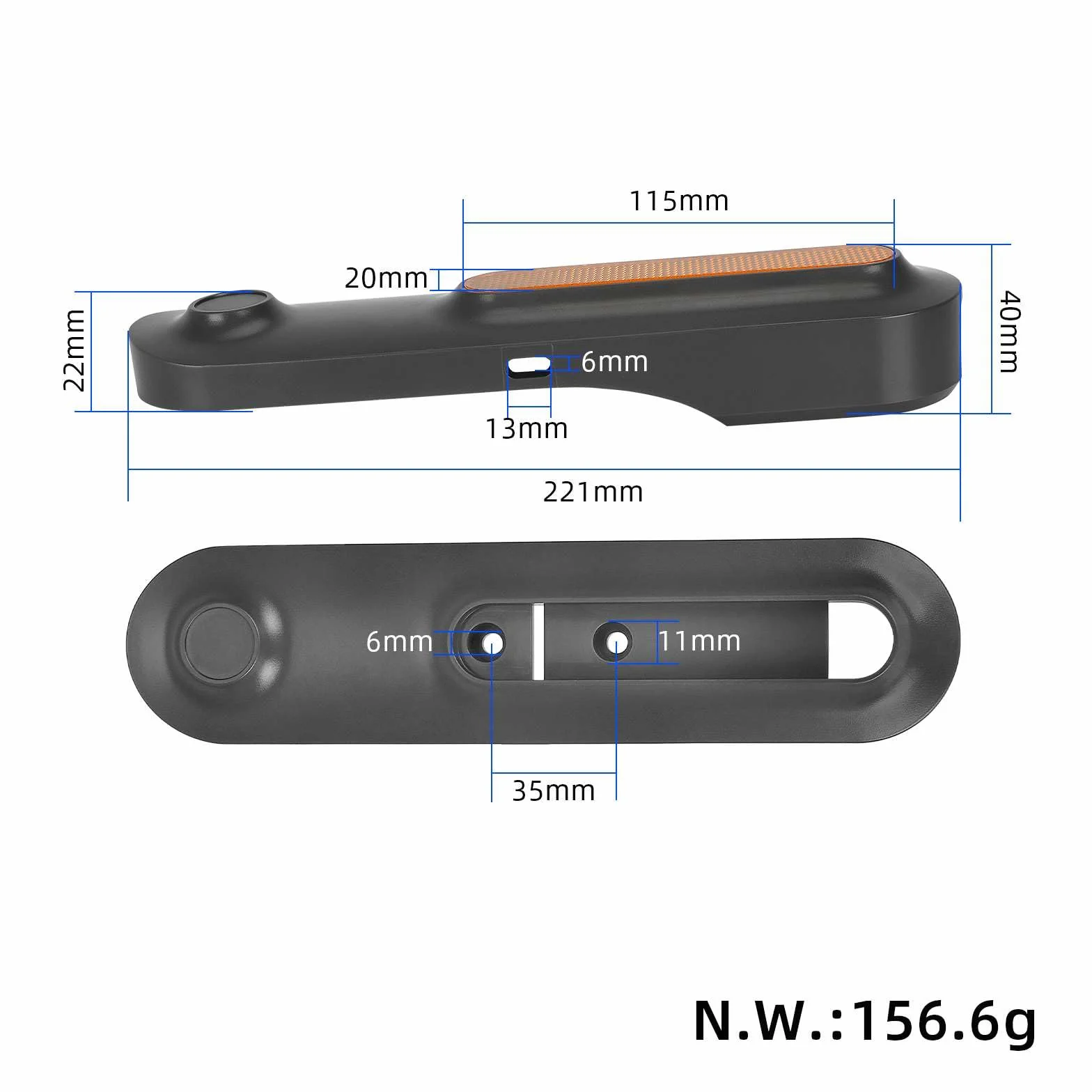 Kit de cubierta protectora reflectante para Xiaomi Mi4 Ultra Cache Horquilla Delantera/Trasera para Scooter Eléctrico Accesorios Piezas de Repuesto