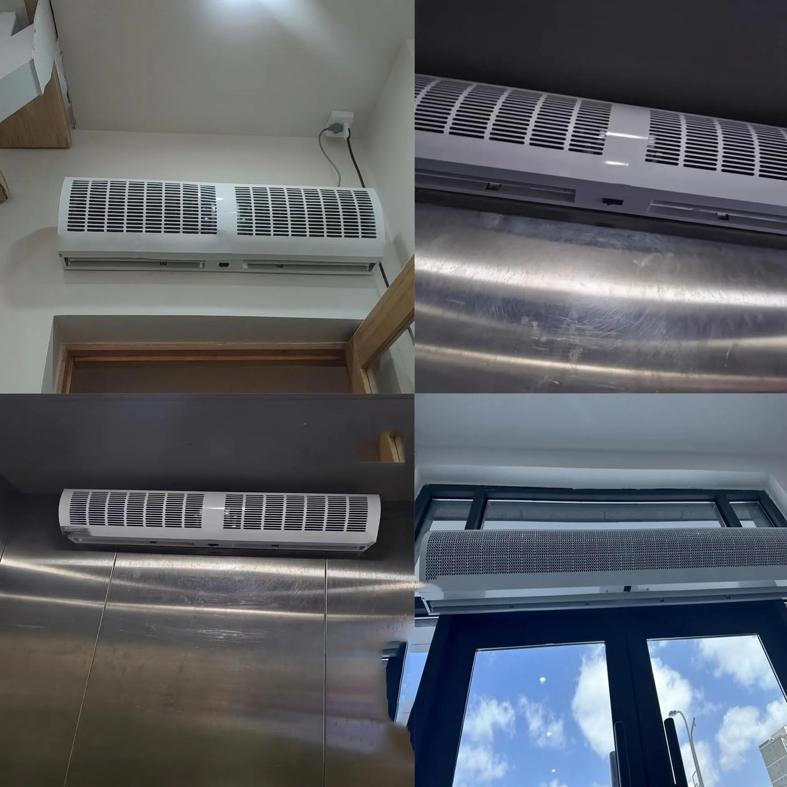 Cortina de Aire Comercial, Cortina de Aire de Puerta silenciosa Comercial, silenciosa y Que Ahorra energía, Cortina de Aire de 90 cm (35,4 Pulgadas), 100 cm (39,3 Pulgadas)(90cm)