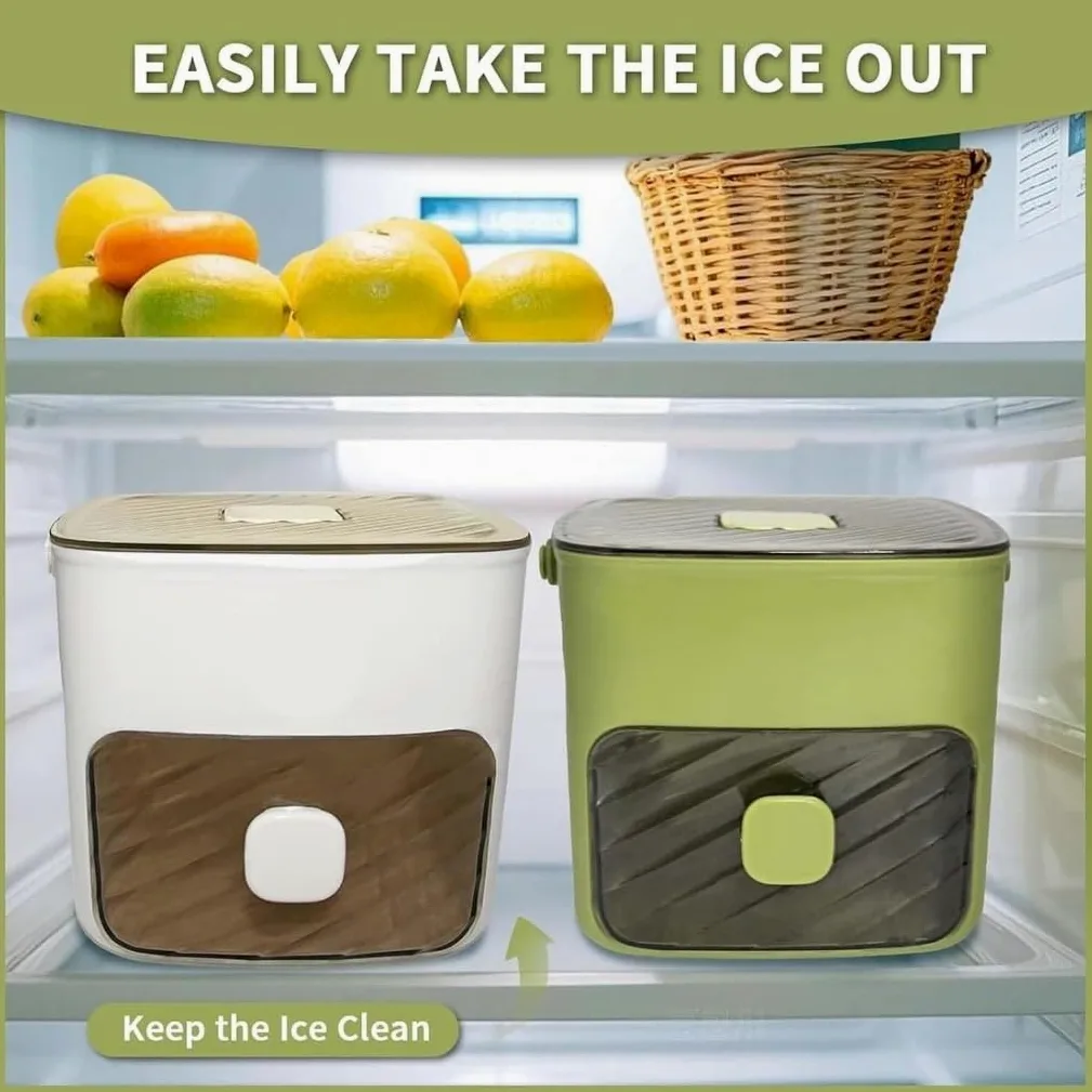 48 Ice Cube Maker, Double-Layer Silicone Ice Tray with Storage Bin and Tongs, Portable Ice Mold for Freezer, Ideal for Whiskey, Cocktails, Coffee and Parties(Negro,2pcs)