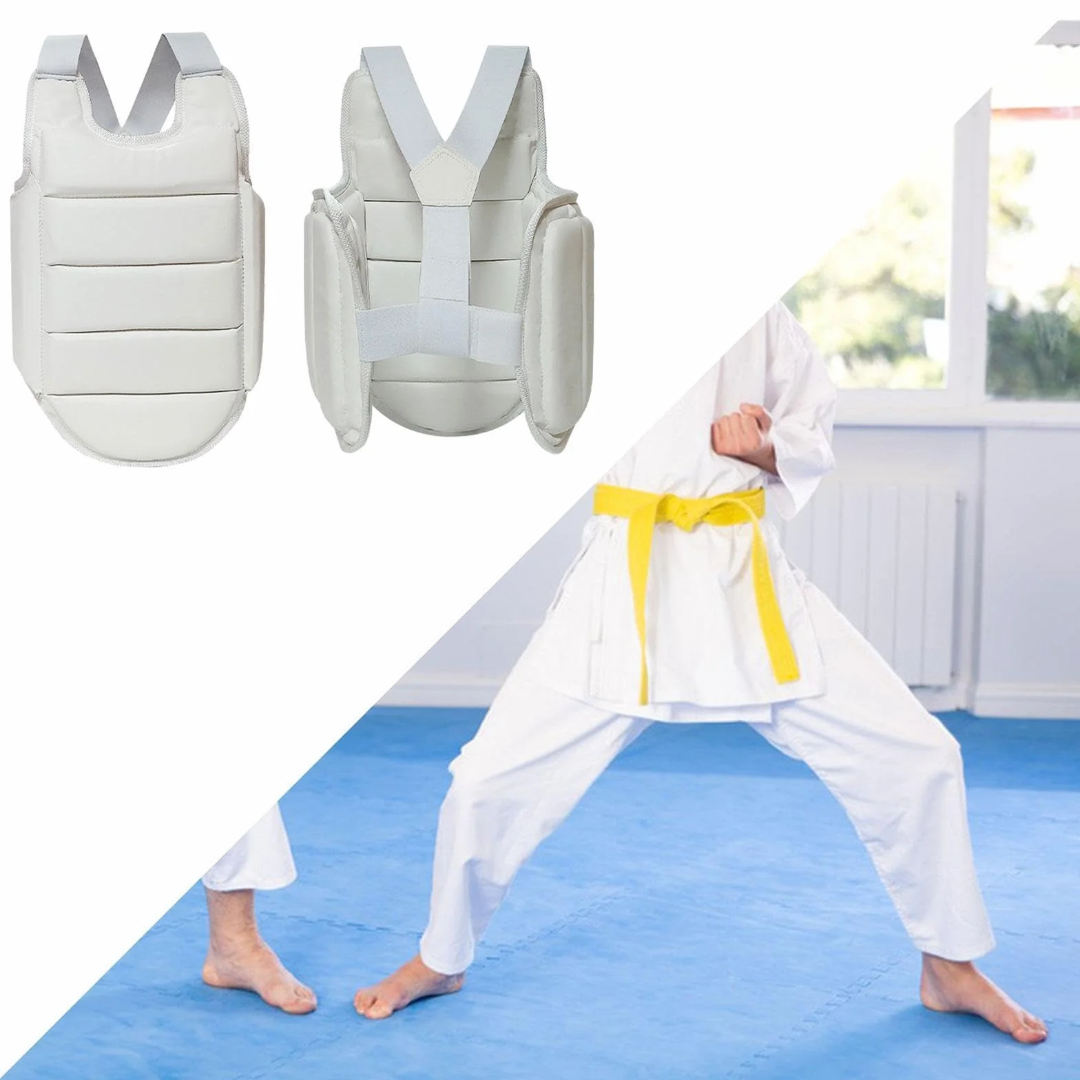 Protector de pecho de karate para competiciones de artes marciales