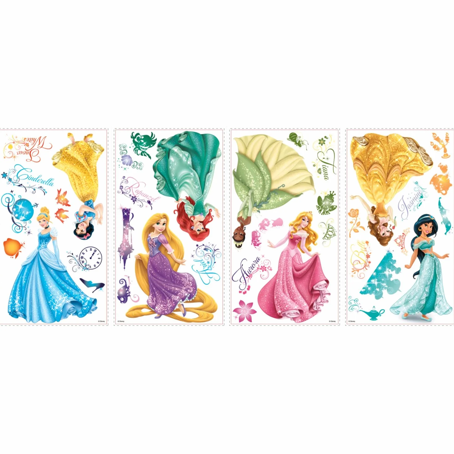 RoomMates Pegatinas de Pared Princesas Disney Debutantes Multicolor Grande