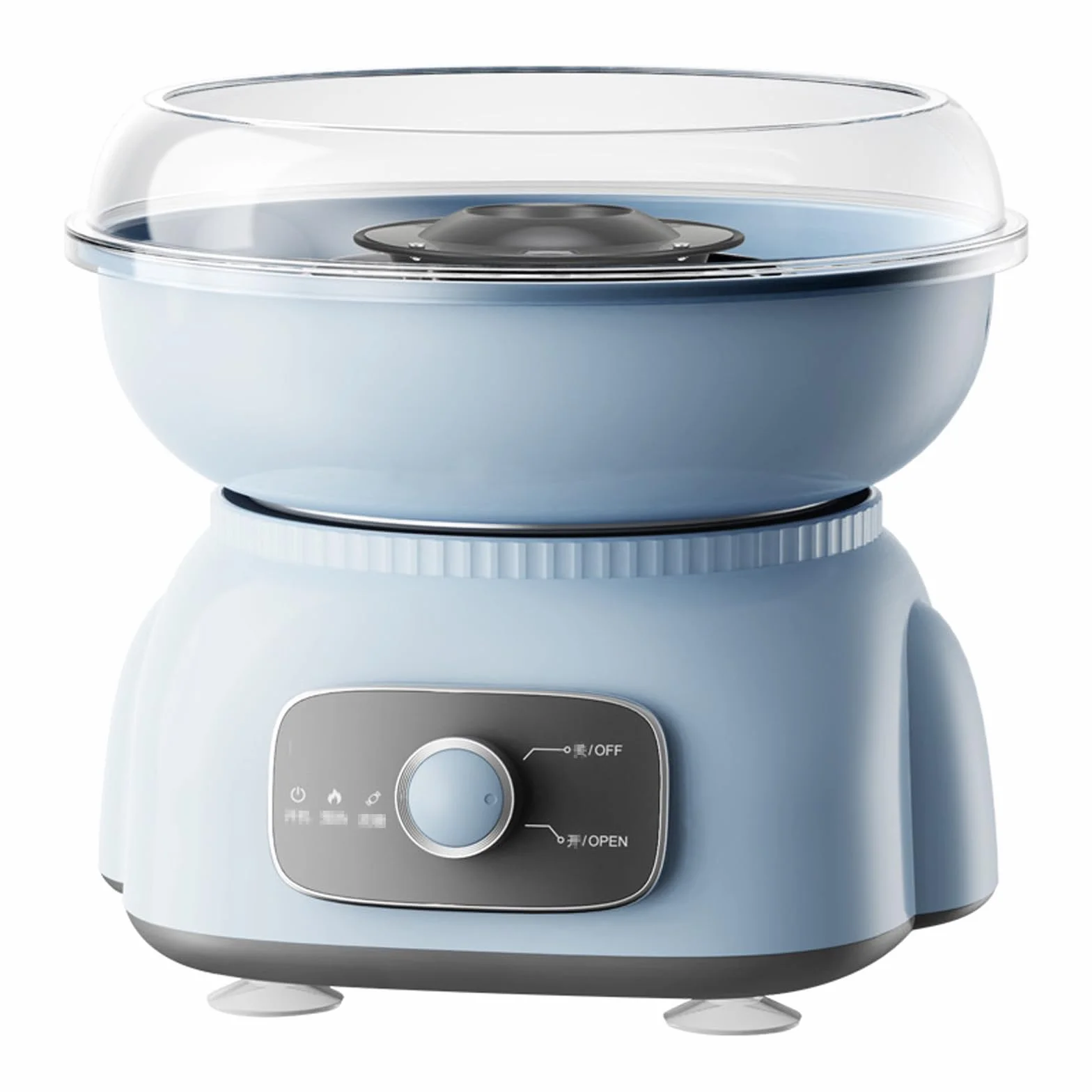 Cotton Candy Machine de DiseñO Retro,MáQuina de AlgodóN de AzúCar para el Hogar,Soporte para Varias Fuentes de AzúCar,ProduccióN de Tres Segundos,Adecuado para Fiestas Familiares,Reuniones(Color:Azul)