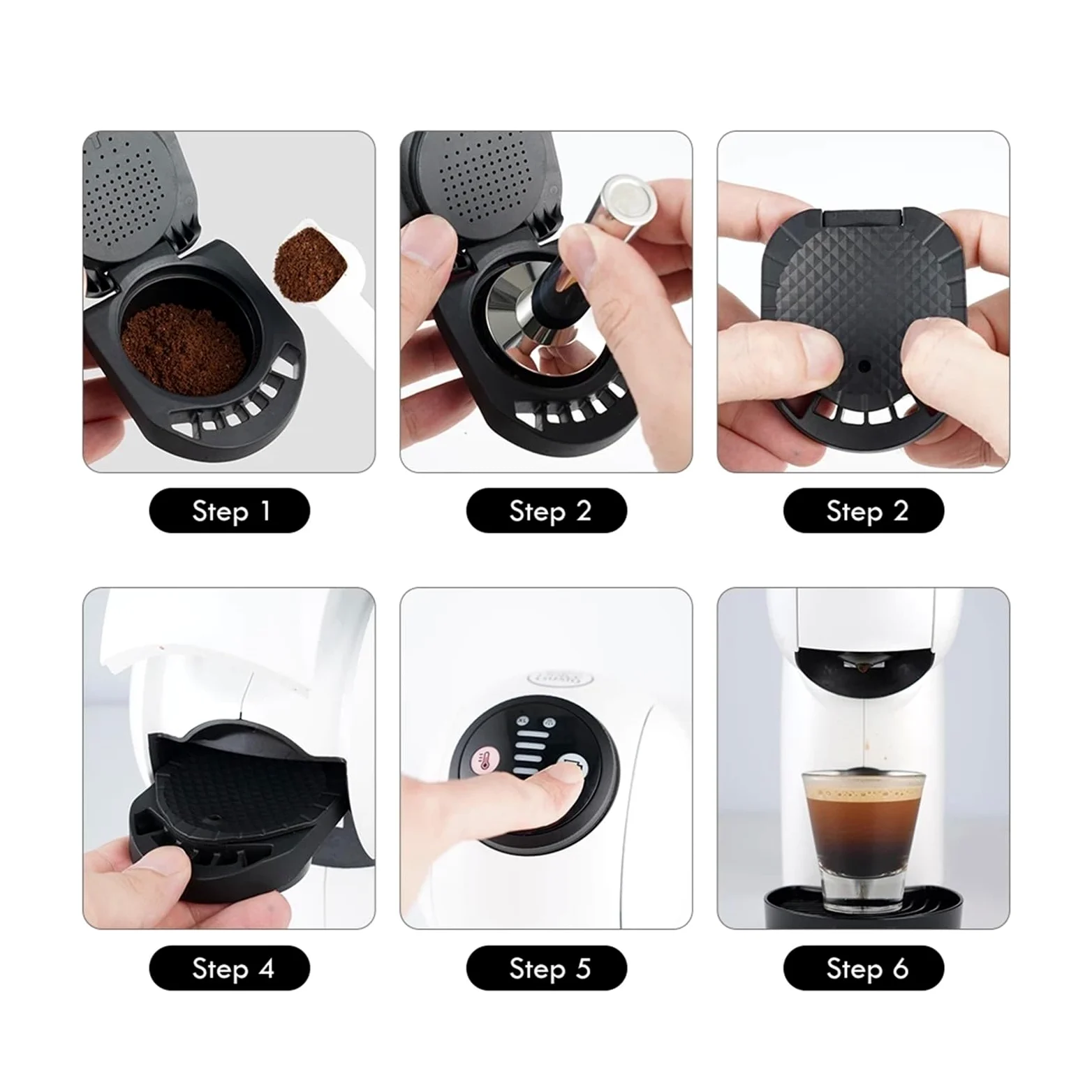 Adaptador de cápsula de café, Compatible con Dolce,