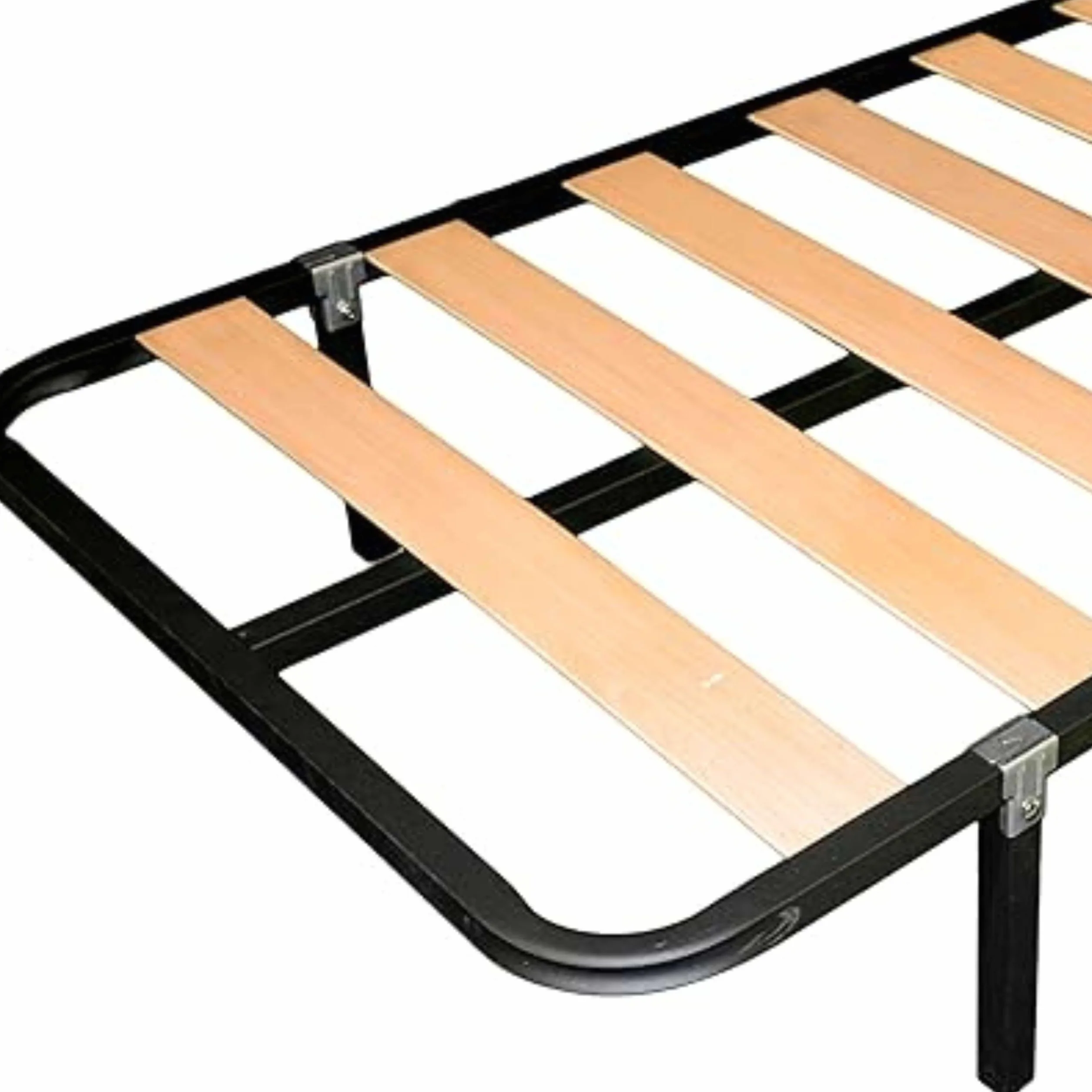 Miroytengo Juego de 4 Patas Cuadradas 30 cm Metálicas con Abrazadera para Somier Tubo 30x30 mm