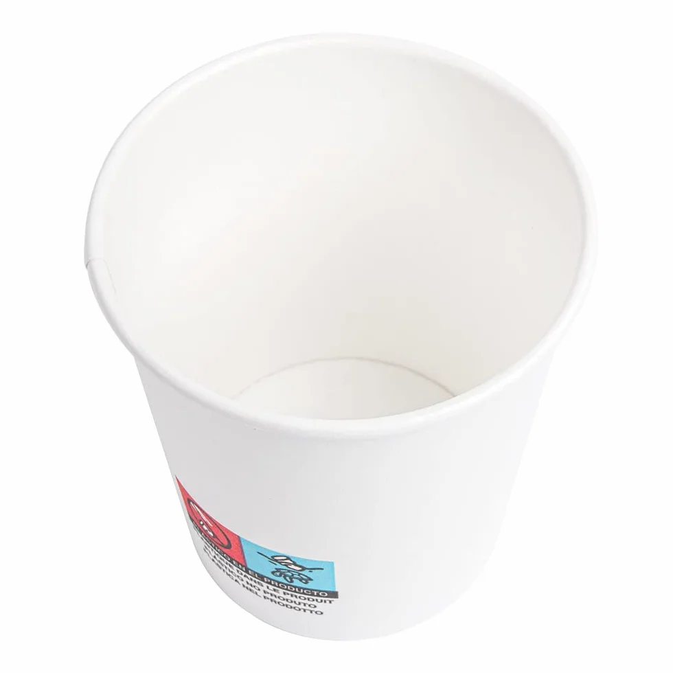 García de Pou 50 unidades - Vasos Bebidas Calientes 1 Pared 180 Ml 260 18 Pe G M2 Ø7,2 5,3X7,8 Cm Blanco Cartoncillo