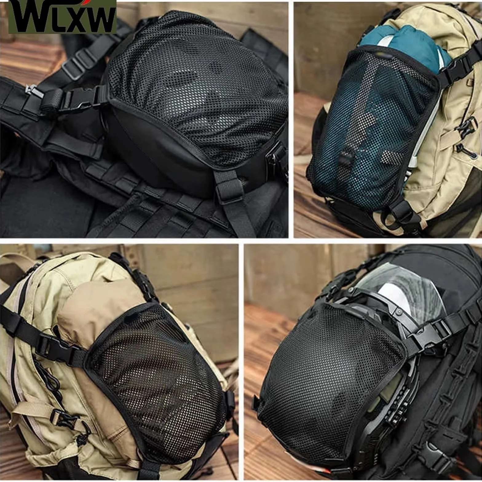 Bolsa Táctica Molle Multiusos para Casco Airsoft Caza
