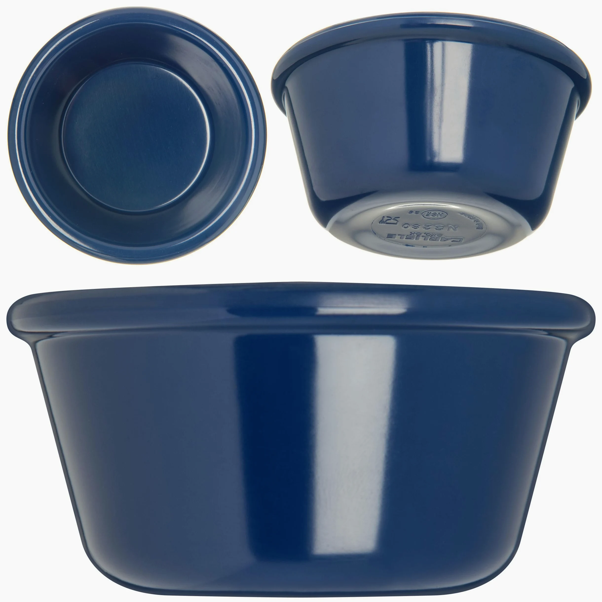 Carlisle S28060 Melamine Smooth Ramekin, 3 oz Capacity, Cobalt Blue (Case of 48)