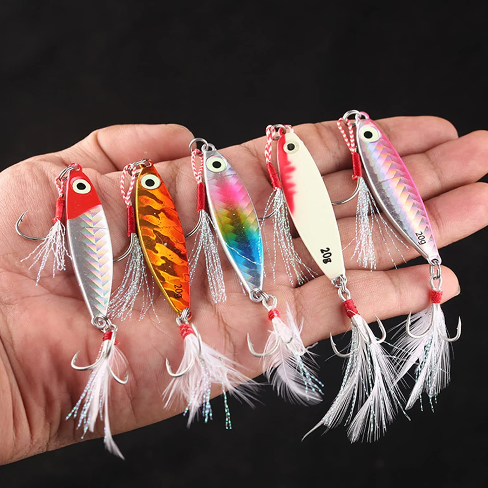 5 Piezas Señuelos Artificiales De Pesca, Flotantes y Duros, Cebos de Mar Spinning para Trucha, Lubina, Perca, Lucio