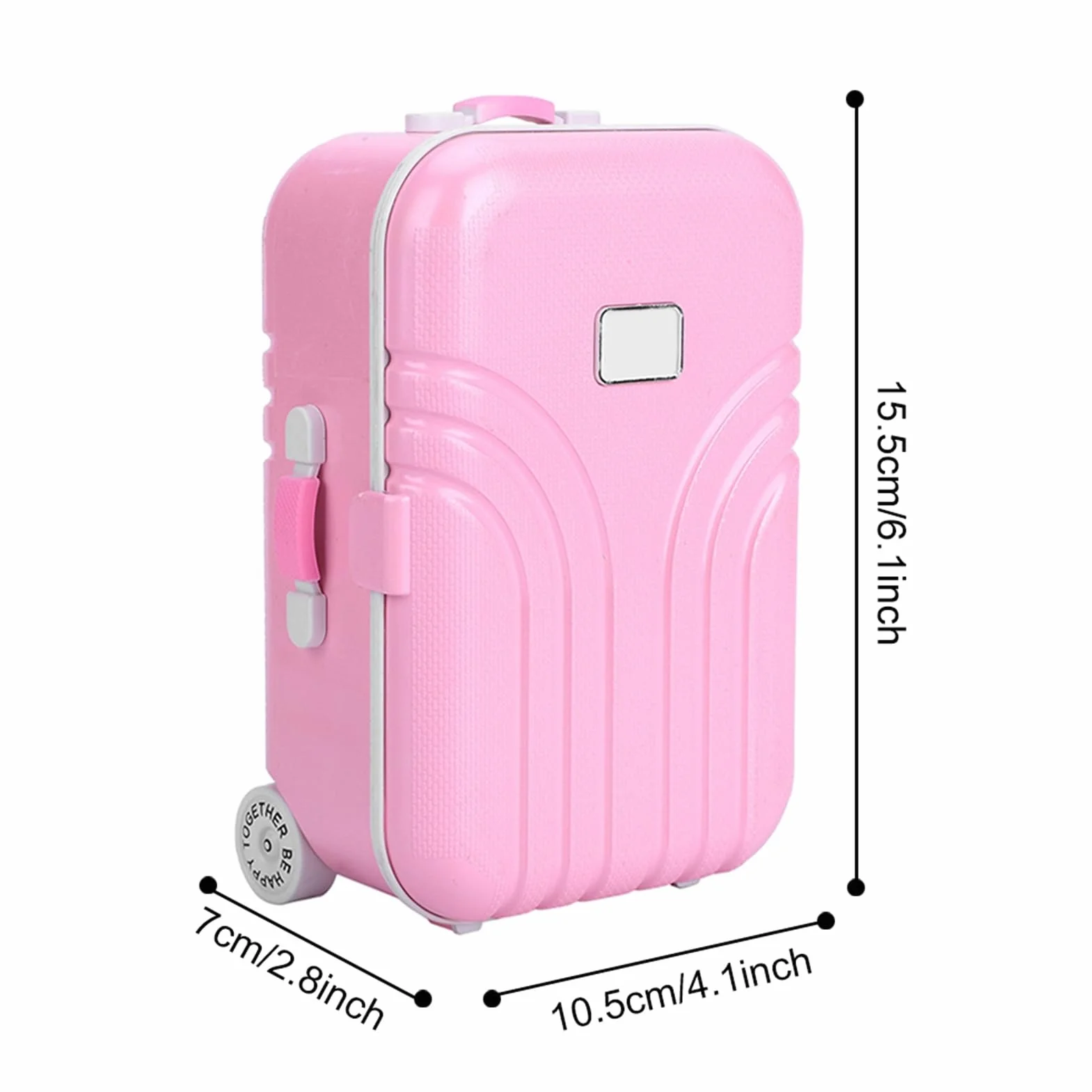 Mini maleta de juguete, mini y colorida, maleta de plástico, práctica y durable, para niños, niñas, regalos, actividades educativas, viajes