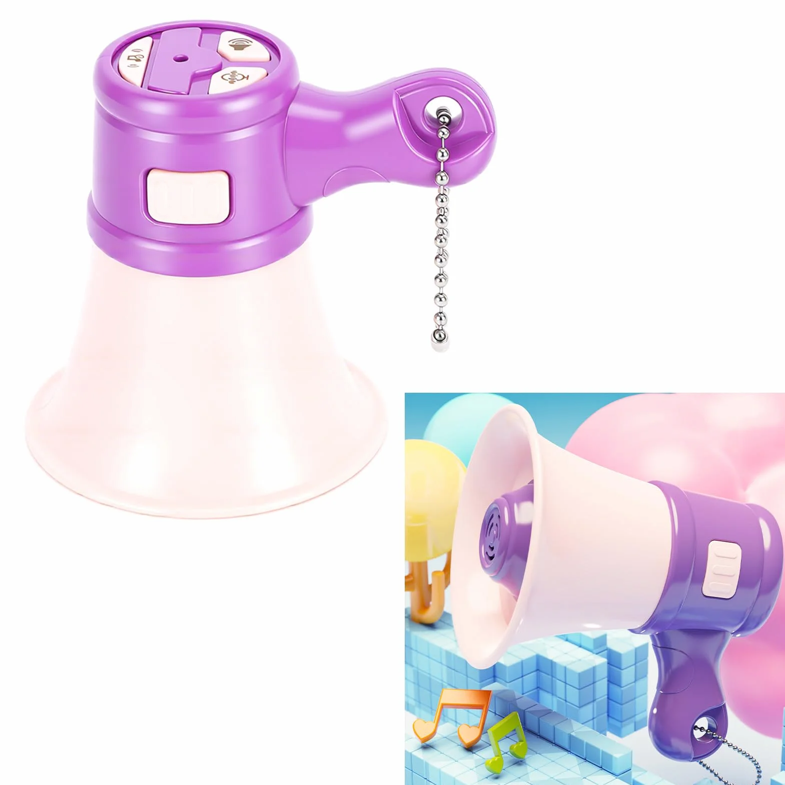 Altavoz Megáfono Portátil con Grabación, Juguete para Niños