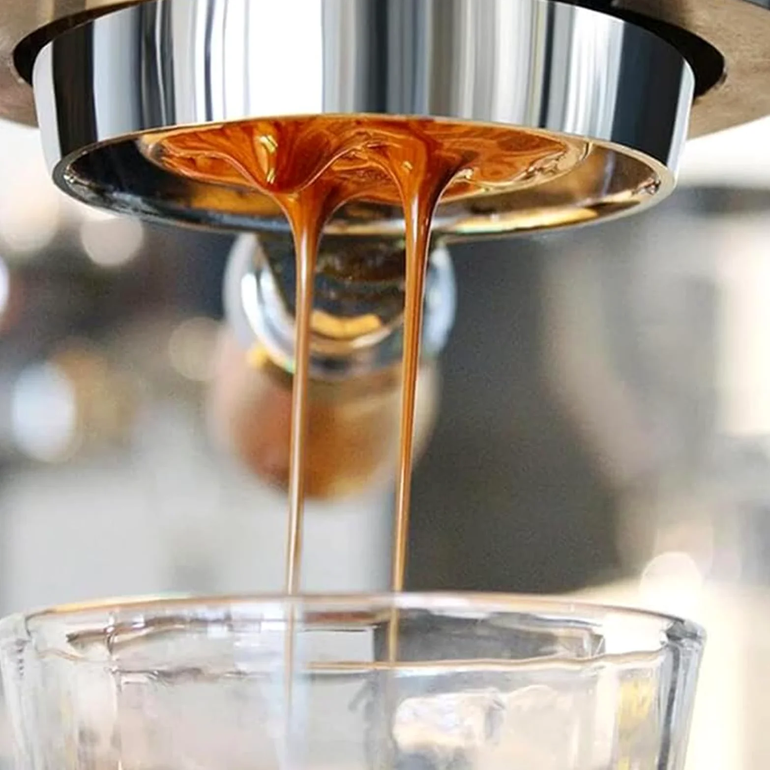 Máquina de espresso de palanca manual, máquina de prensa de espresso con cámara de presión, pistón y mango sin fondo para uso doméstico y exterior