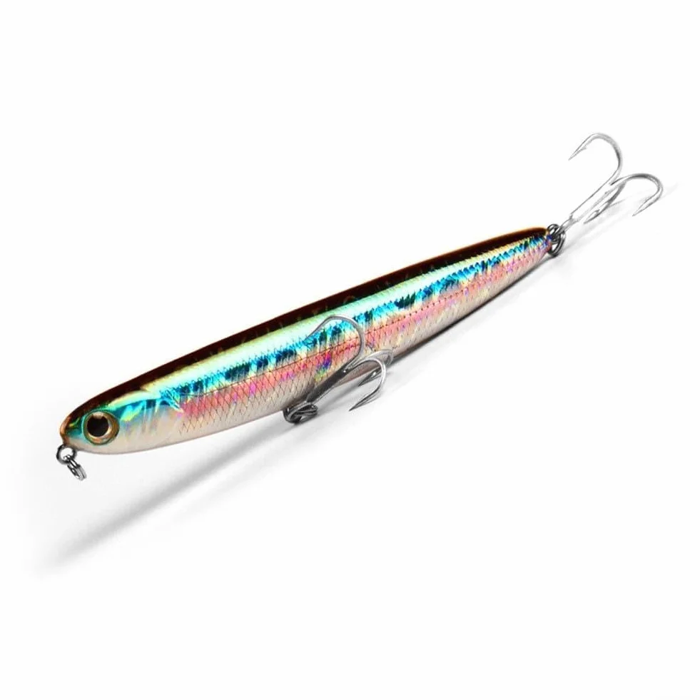Cebo flotante 11 cm 13 g con sonajeros integrados para pesca lubina lucio ABS