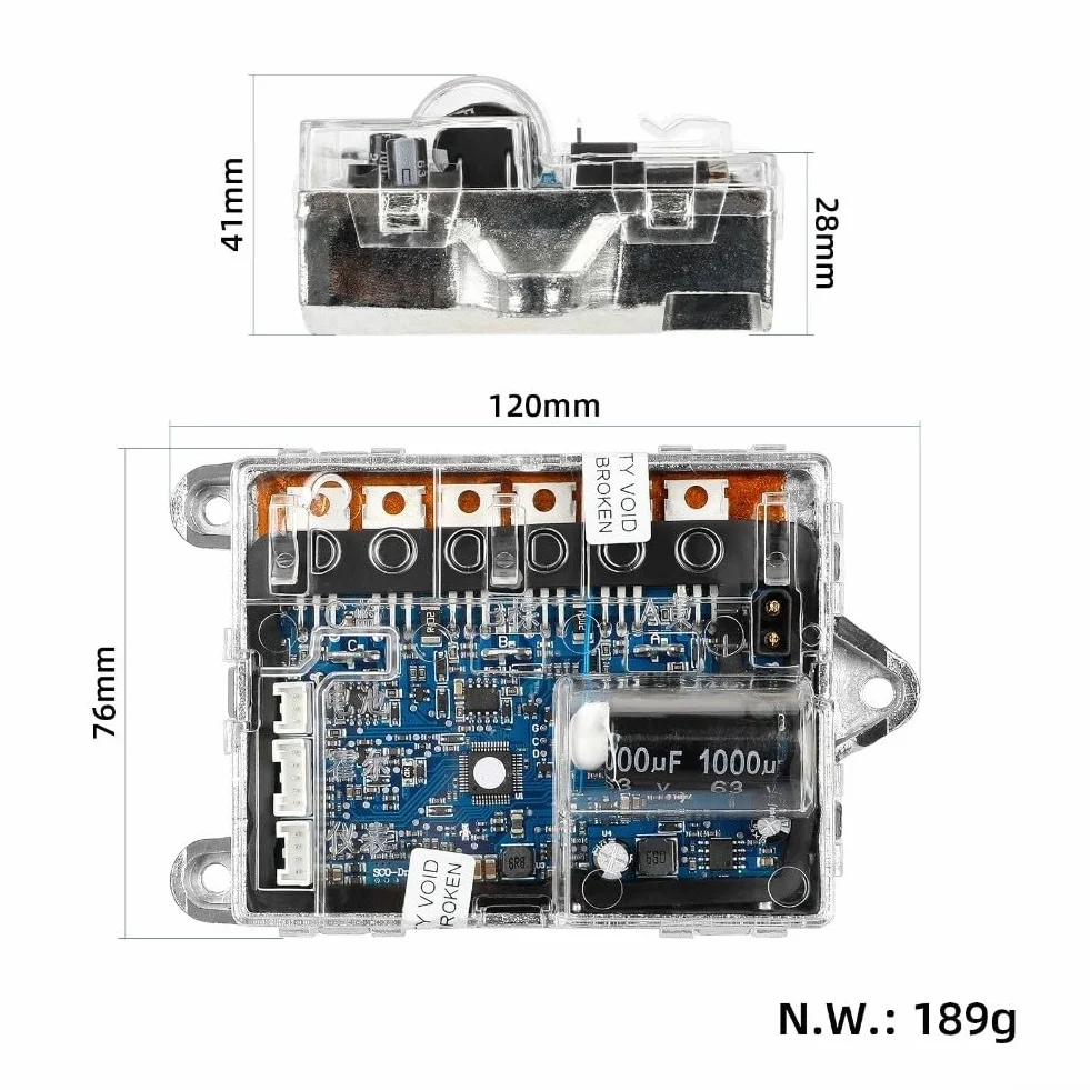Controlador eléctrico Xiaomi Pro 2 MI 3 120X76x41mm aluminio negro