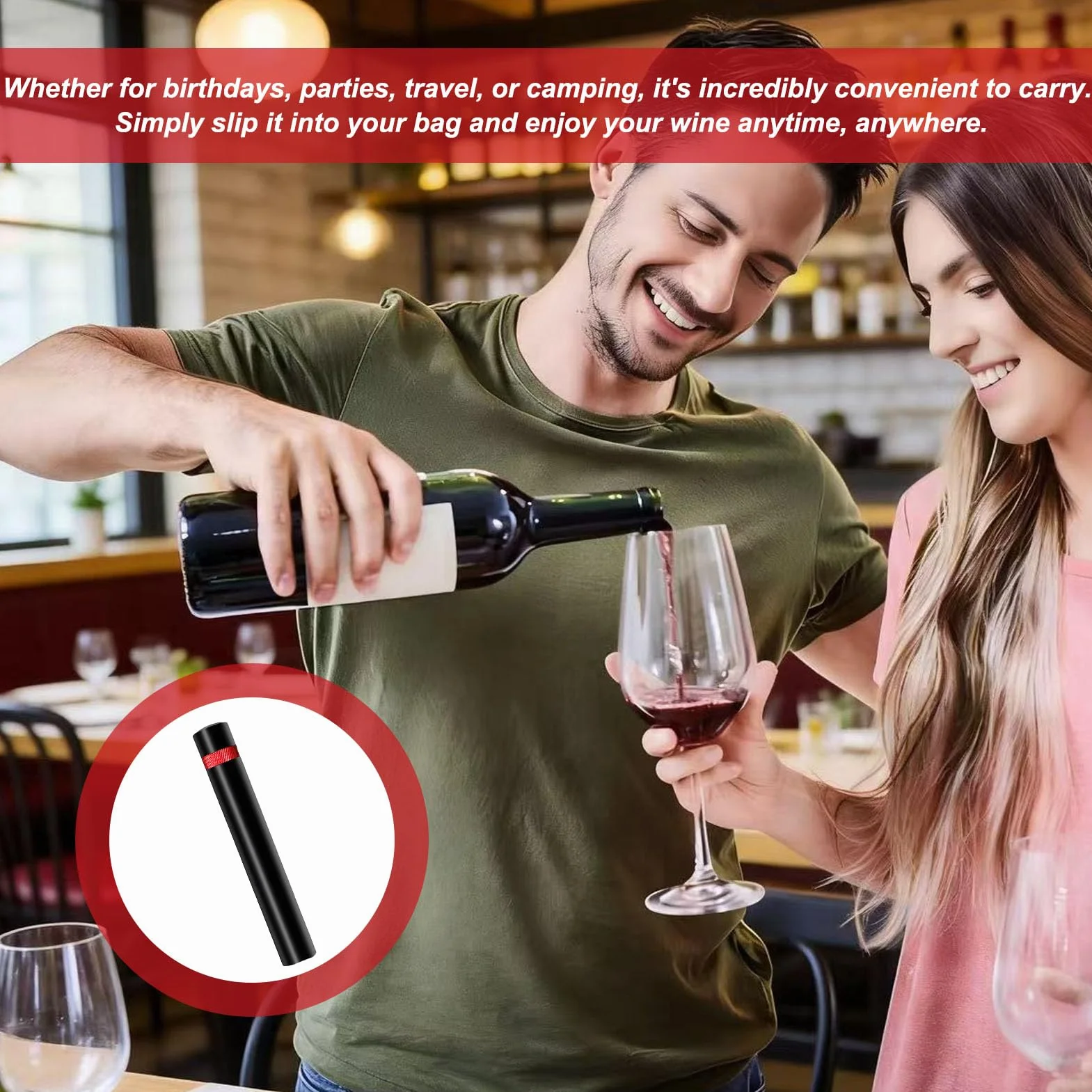 Sacacorchos de aire comprimido, sacacorchos de aire comprimido, abridor de vino con presión de aire, bomba de vino, abridor de vino rojo, para vino de lujo, para vacaciones, abrebotellas de vino