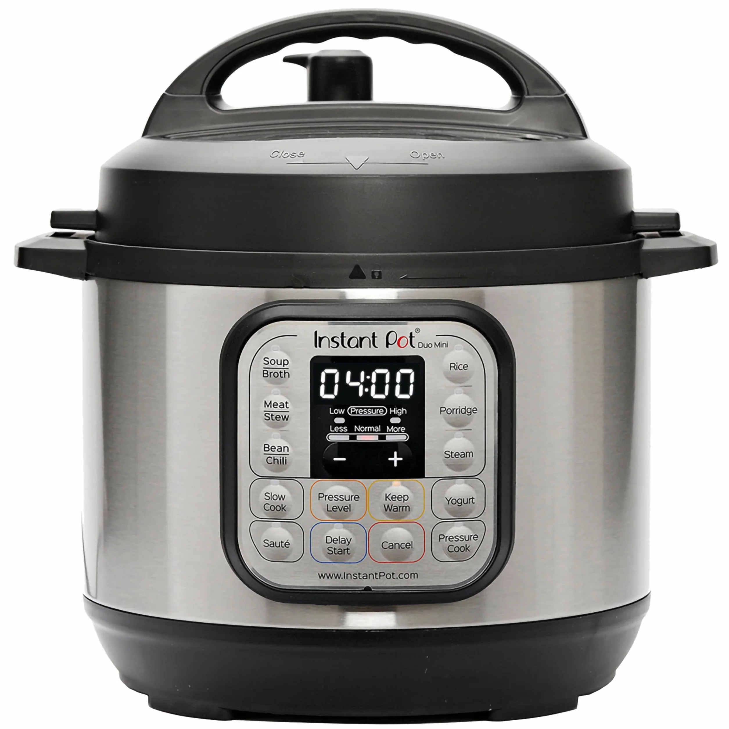 Instant Pot - Cocina inteligente Duo 7-en-1, 3 L: olla a presión, olla lenta, arroz, saltadora, yogurtera, vaporizador y estufa de acero inoxidable