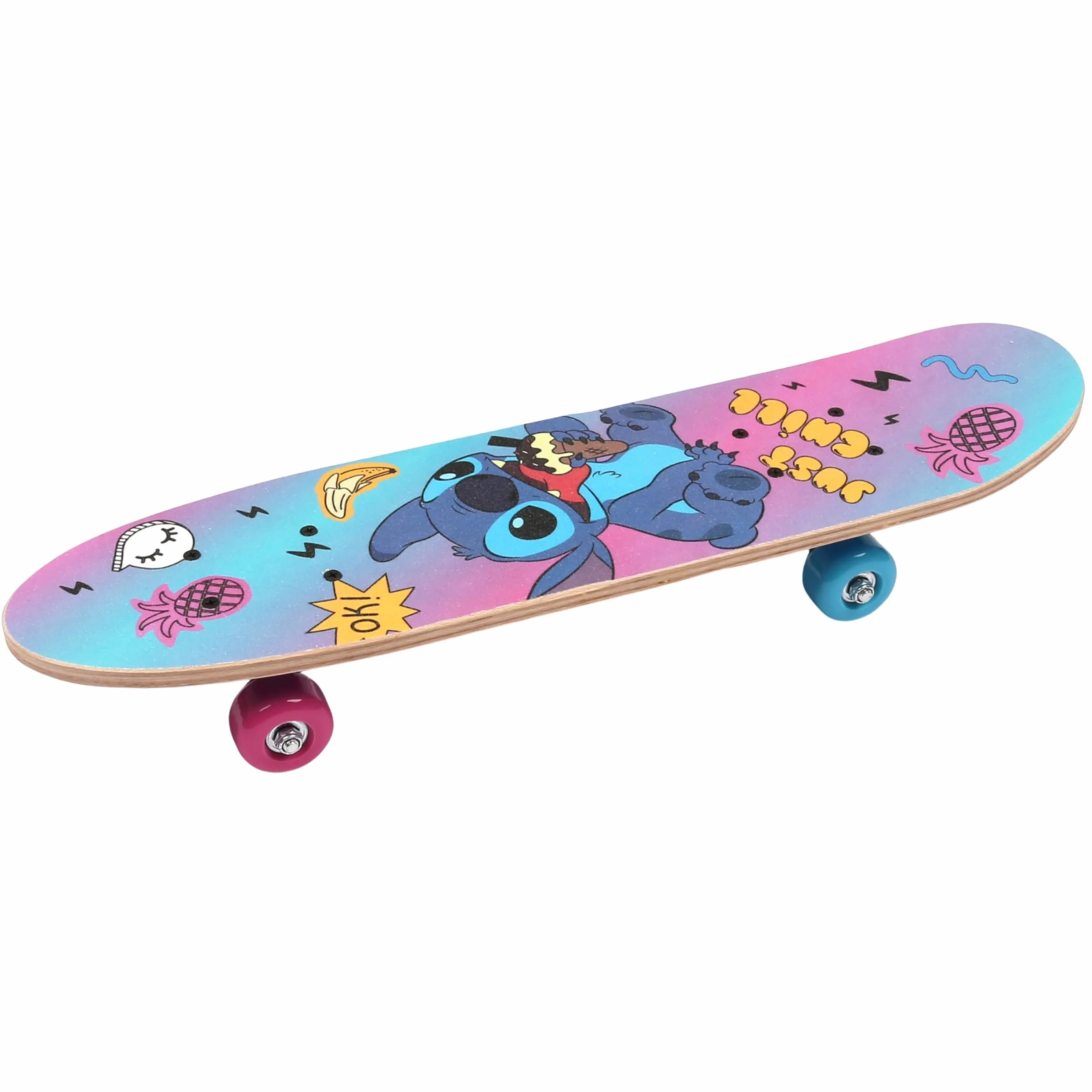 Disney Stitch Planche à roulettes en Bois 61cm antidérapante 20-50kg