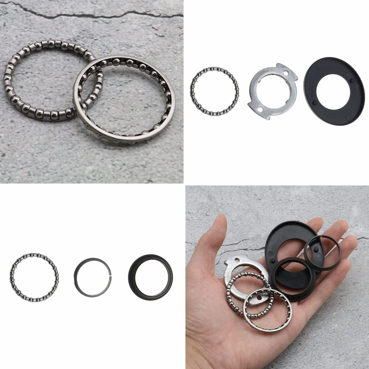 Juego de 6 piezas de repuesto para reparación de scooter, rodamiento de horquilla delantera, compatible con Xiaomi M365 1S Essential Pro