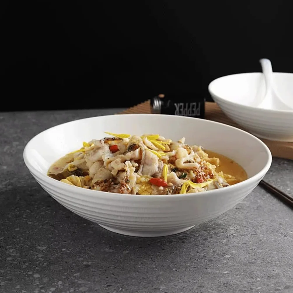 CHICKEN Tazones De Sopa Tazón De Sopa Grande, Cuenco De Pescado Hervido, Cuenco De Fideos, Vajilla Doméstica Tazón De Cena