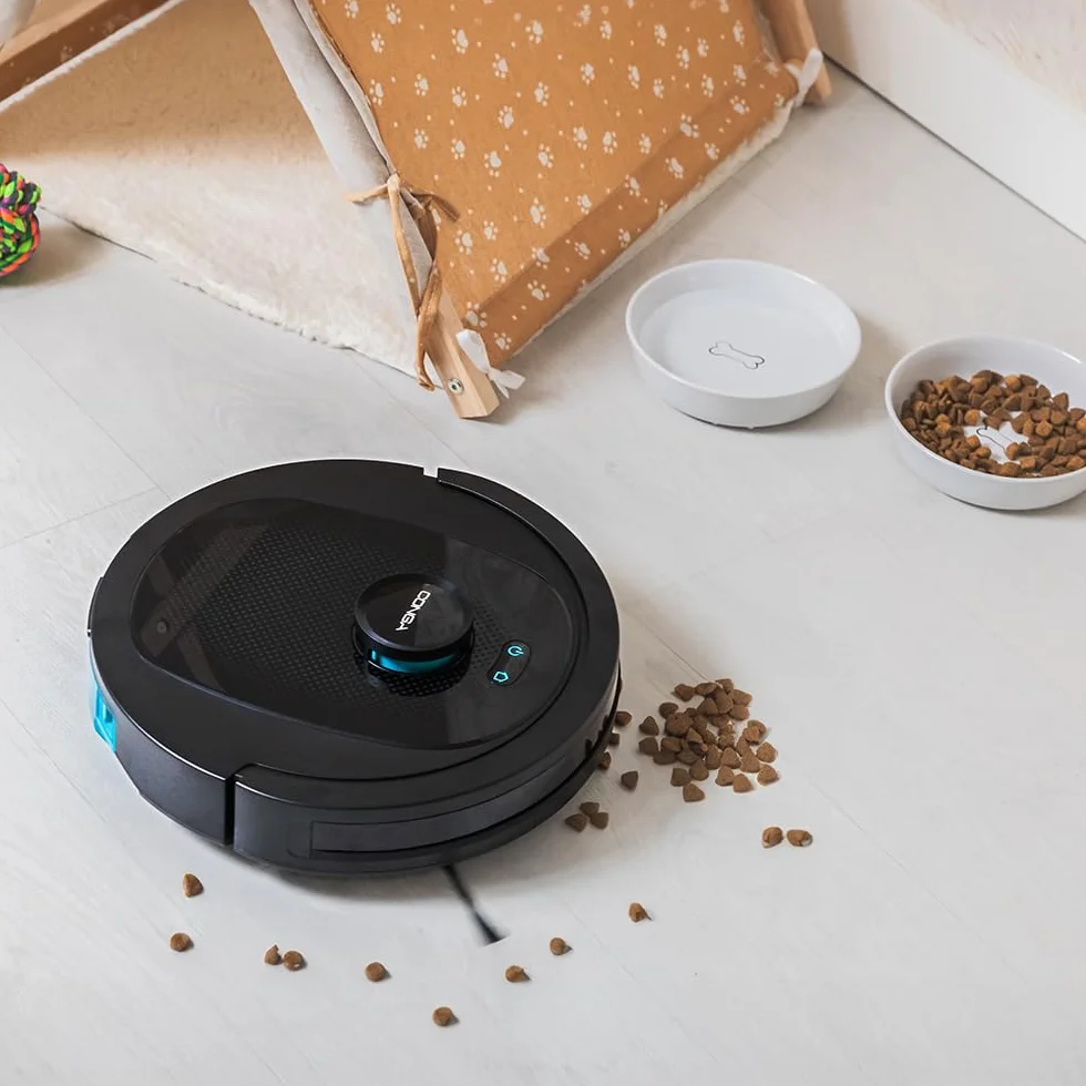 Cecotec Robot Aspirador y Friegasuelos Conga 8490 Ultimate Ultra Power. Navegación Láser, App, Barre, Aspira, Friega y Pasa la Mopa, 7000 Pa, hasta 170 Min Autonomía, Cepillo Central de Silicona
