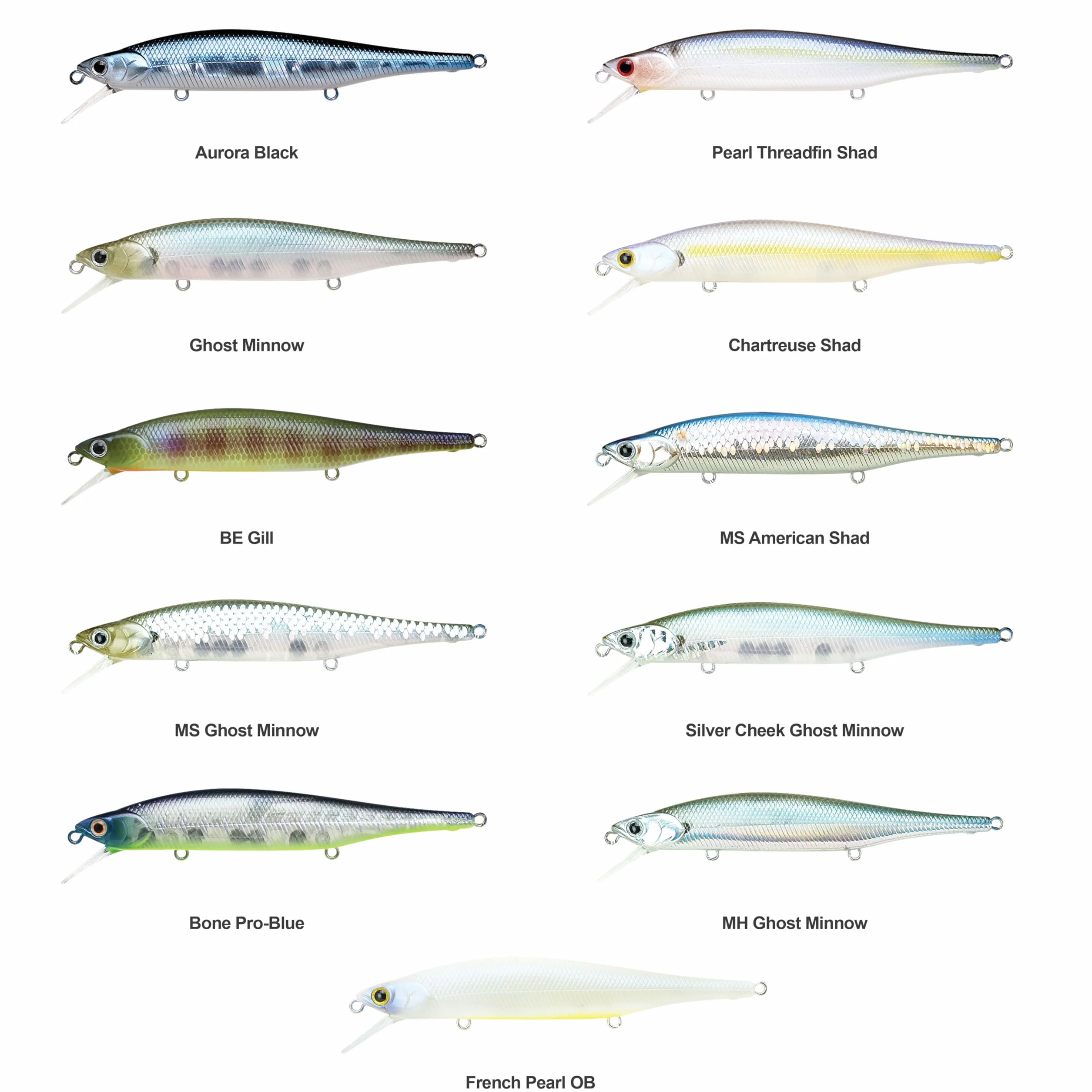 LUCKY CRAFT Lightning Pointer 110SP 179 Flake Flake Golden Sexy Minnow