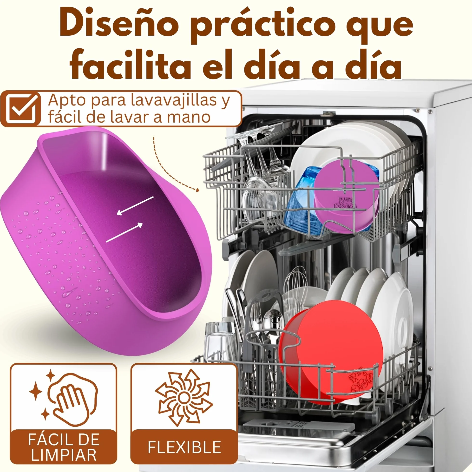 Moldes Silicona Reposteria Redondo 3Pcs | Molde para Tarta | Molde para Pastel | Molde Quiche | Molde SILICONA Bizcocho Horno | Moldes Silicona Freidora de Aire | Molde Desmontable Antiadherente